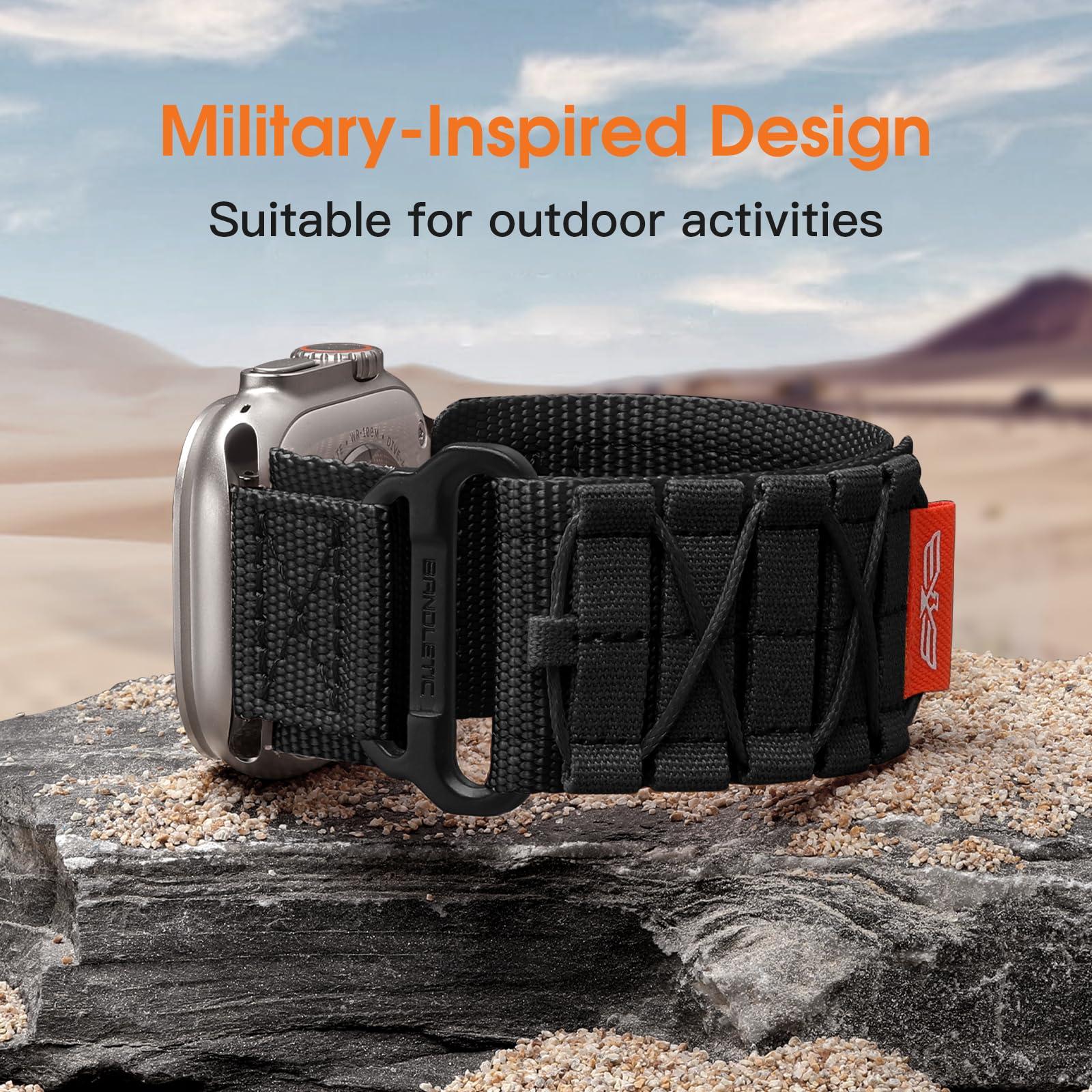 Bandletic R-Nylon and R-Steel Sport Band Compatible with Apple Watch Ultra 2 / Ultra Band for Men - Image 7