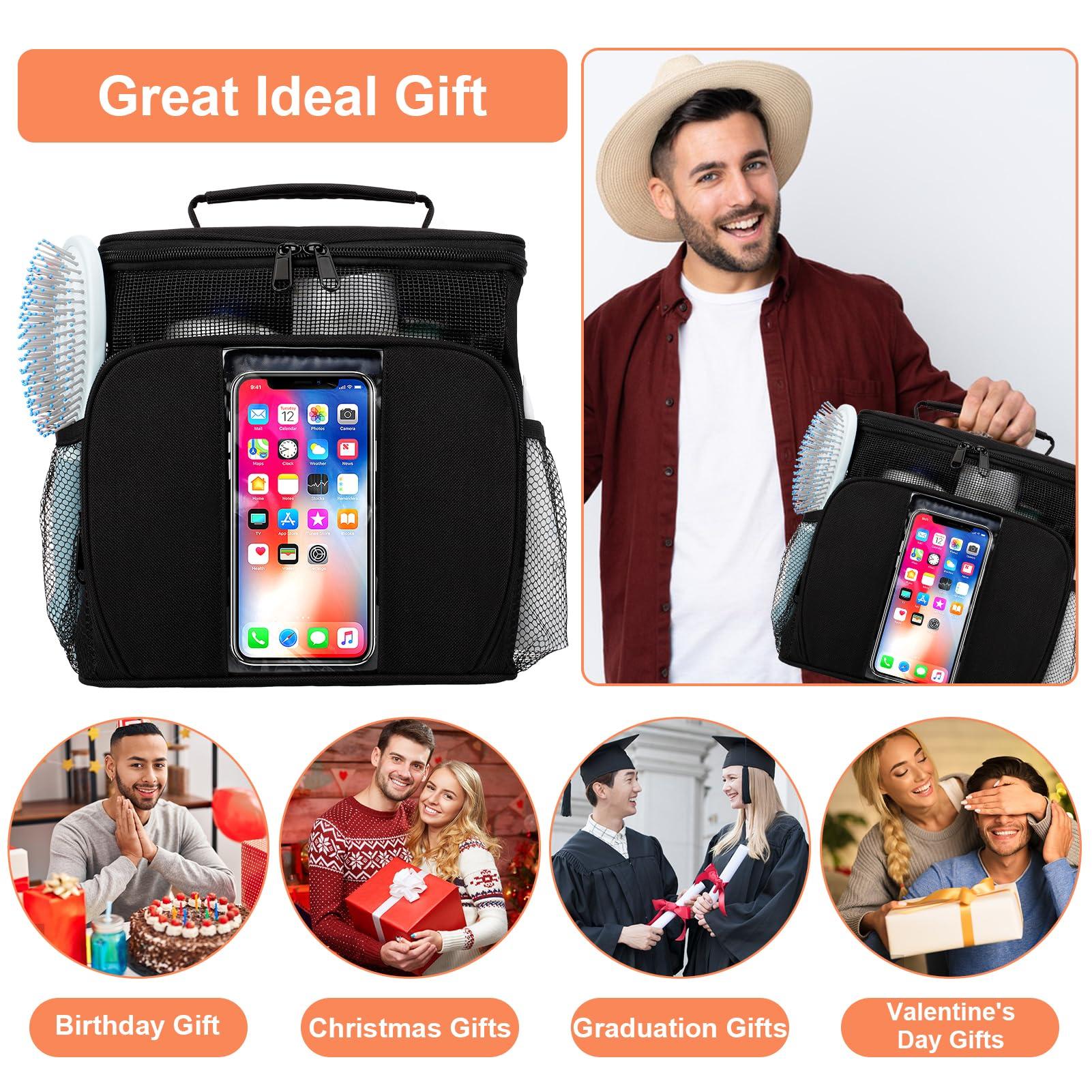 Dorm Room Essentials for Guys, Quick Dry Mesh Shower Caddy, Travel Toiletry Bag for Men and Women, Travel Cruise Ship Camping Essentials, Large Makeup Organizer for Full-Sized Toiletries Gifts for Men - Image 6
