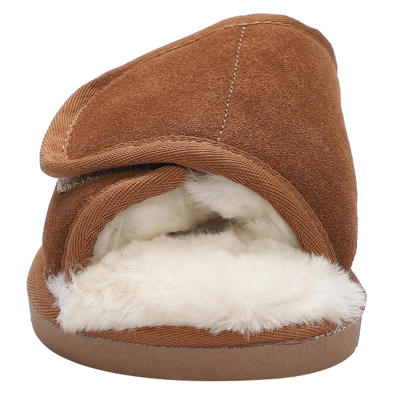 Lamo Womens Apma Open Toe Wide Slip On Casual Slippers Casual - Brown - Image 3