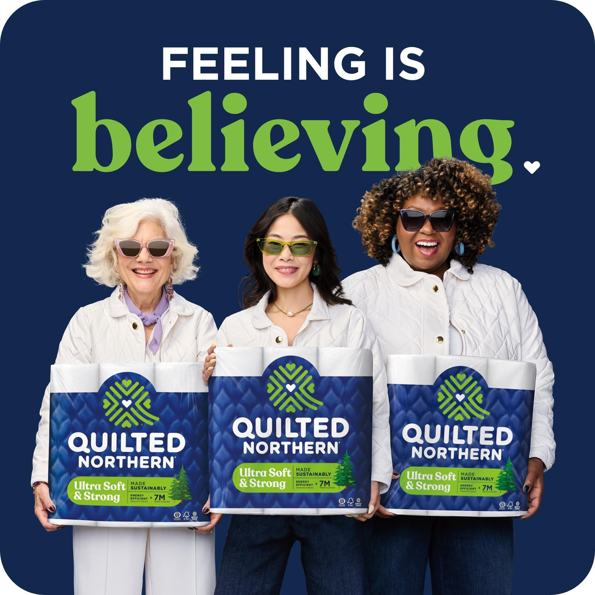 Quilted Northern Ultra Soft & Strong Toilet Paper, 32 Mega Rolls = 128 Regular Rolls, 5X Stronger, Premium Soft Toilet Tissue with Recyclable Paper Packaging - Image 2