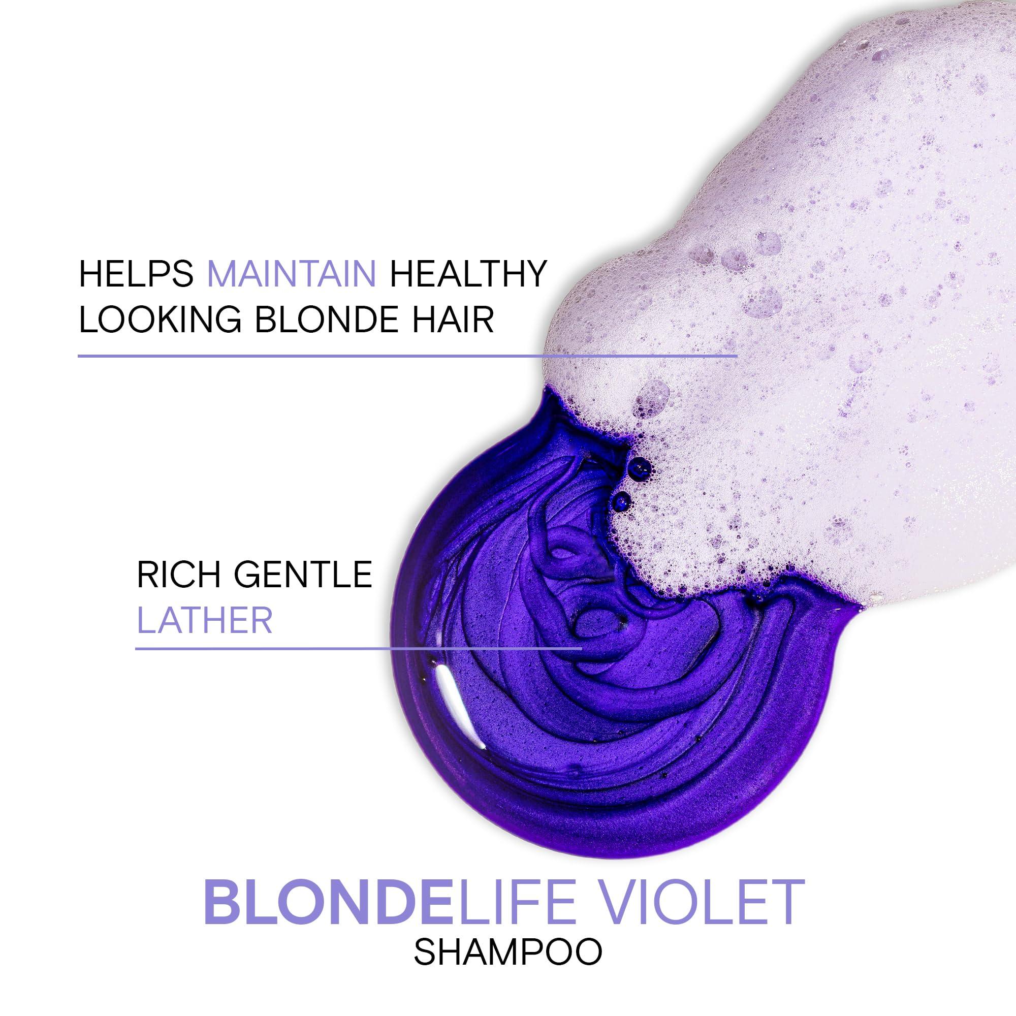 Joico Blonde Life Violet Shampoo | For Cool & Bright Blonde Hair | Neutralize Brassy Tones | Banish Yellow Tones | Boost Shine | Sulfate Free | With Monoi & Tamanu Oil - Image 3