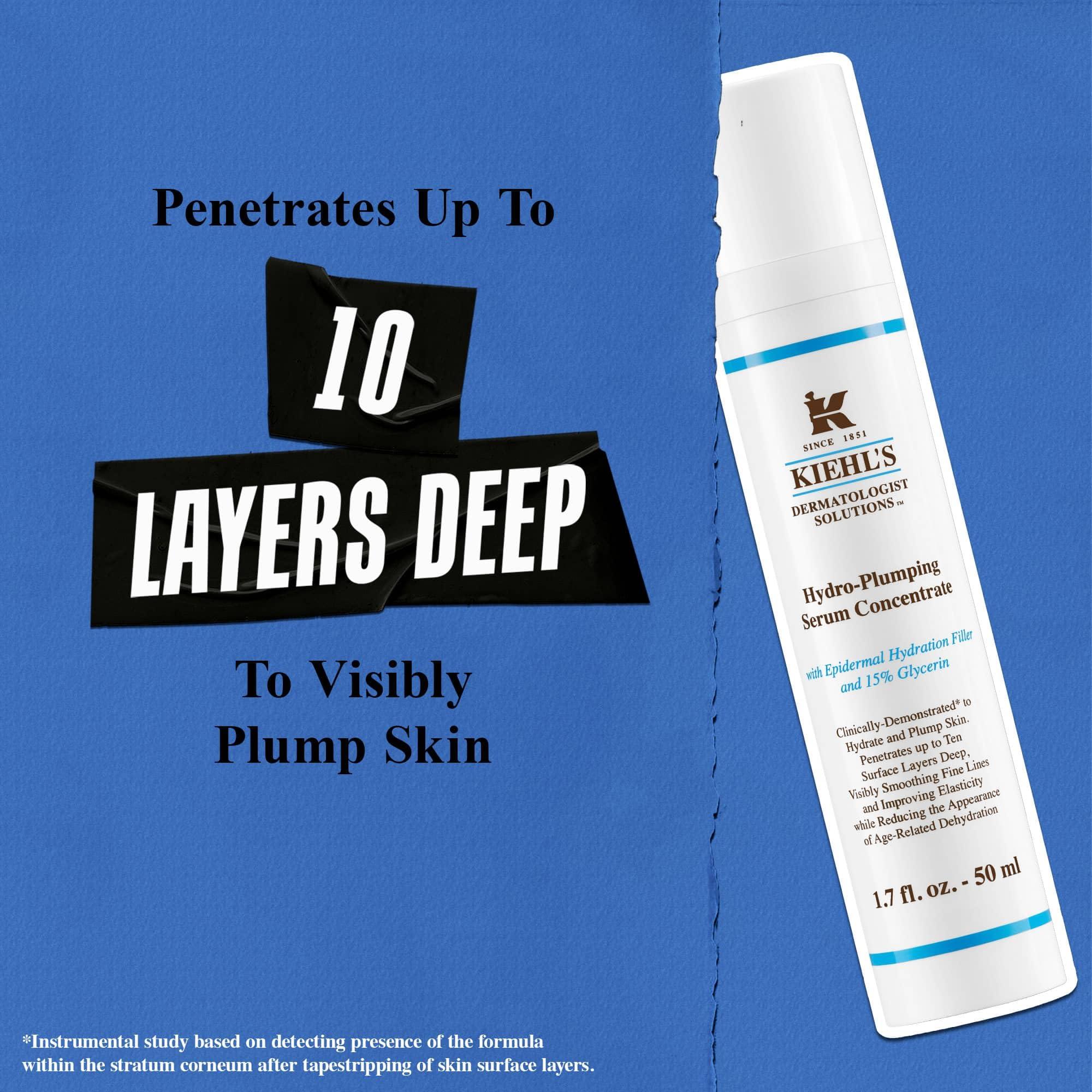 Kiehl's Hydro-Plumping Hydrating Serum, Plumps Skin, Improves Elasticity, Reduces Appearance of Dry Skin, Ophthalmologist and Dermatologist Tested, Fragrance-Free - Image 4