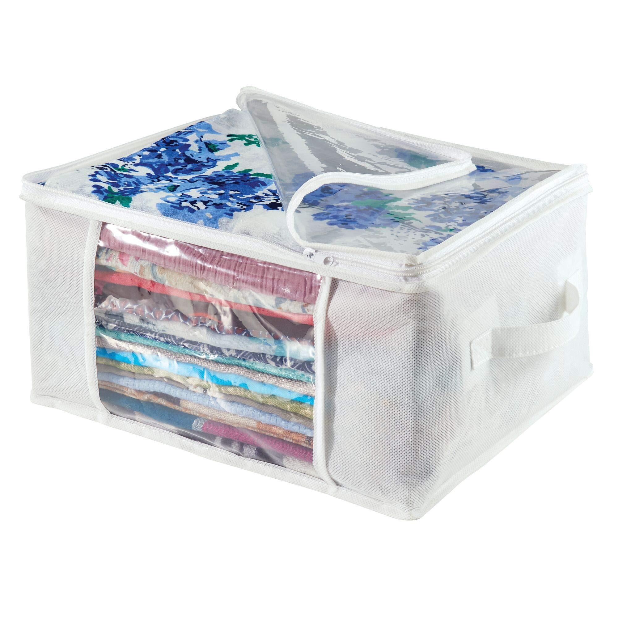 iDesign Fabric Storage Zipper Bag-Medium, 16" x 12" x 8", Set of 2, Standard 2 Count - Image 11