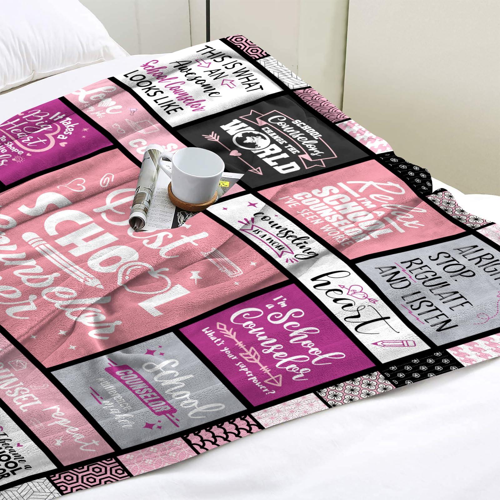 Fluxflix School Counselor Gifts for Women Blanket 60"X50", School Counselor Appreciation Gifts, Guidance Counselor Gifts for Women, Elementary/Middle/High School Counselor Office Must Haves - Image 4