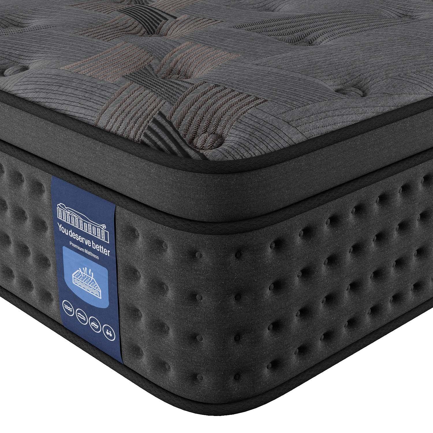 Huwesal Queen Mattress,10 Inch Hybrid Queen Mattresses with Memory Foam & Pocket Spring,Superior Hybrid Mattress with Gel Memory Foam or Back & Lumbar Support,100 Night Trial, Fiberglass Free. - Image 8