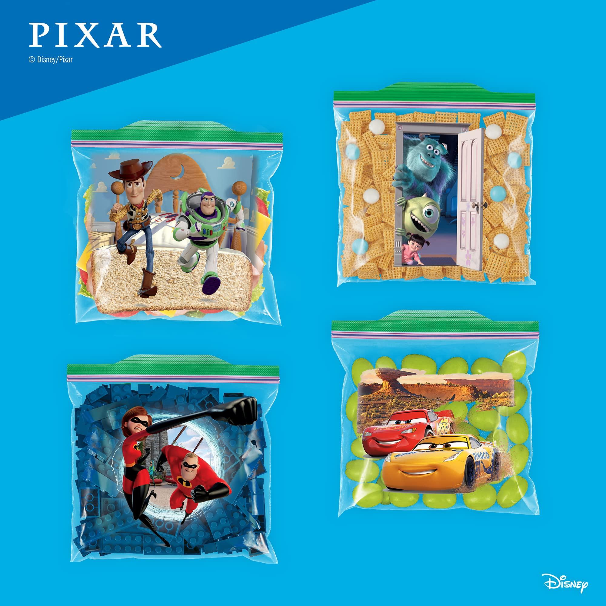 Ziploc Sandwich Bags with Pixar Designs, Plastic Storage Bags with Grip 'N Seal Technology, 66 Bags Total - Image 3