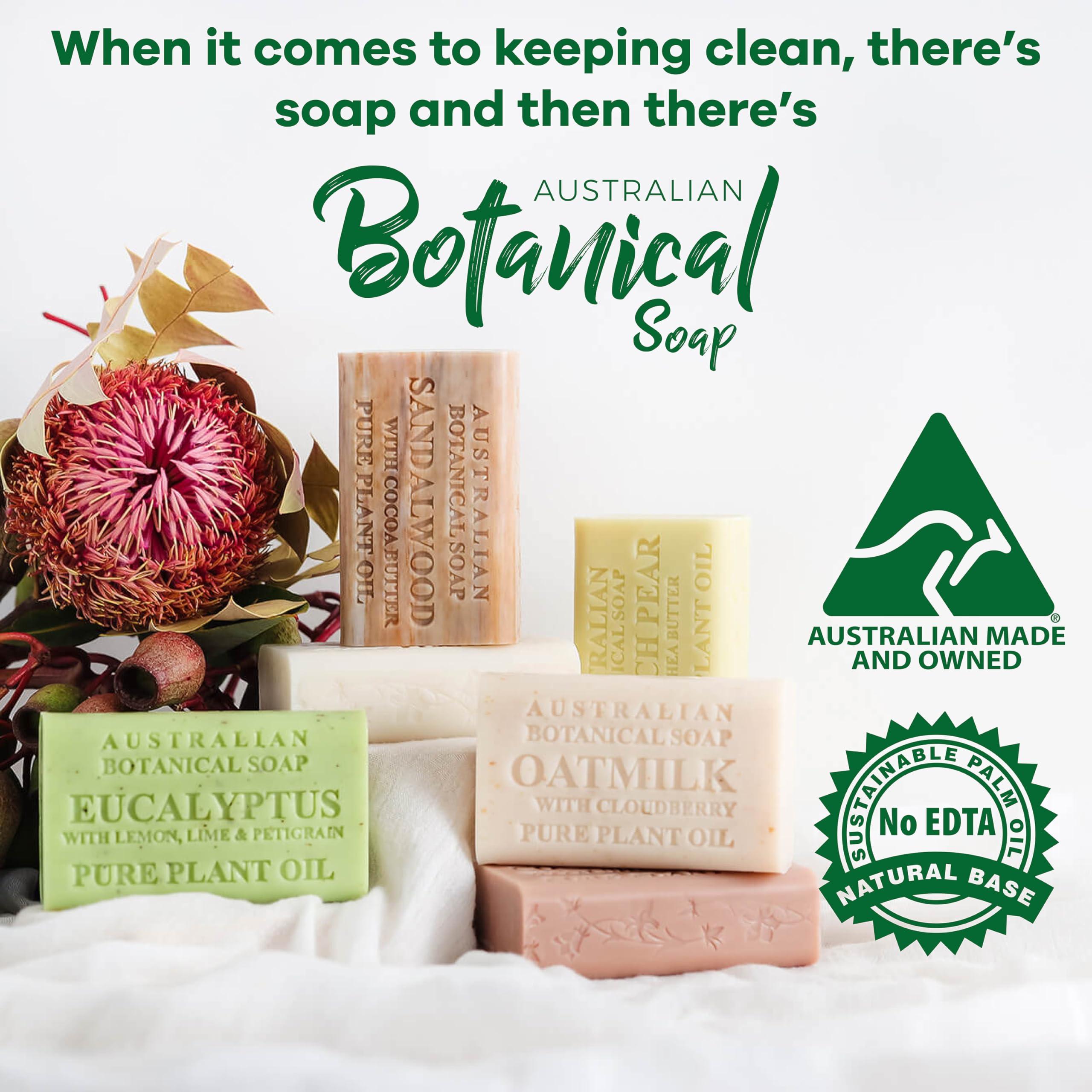 Australian Botanical Soap, 6.6 OZ, Triple Milled Bars with Pure Plant Oil, Natural Soap Base, Enriched with Organic Shea Butter, for Men, Women, All Skin Types, Variety Pack of 8, Packaging May Vary - Image 8