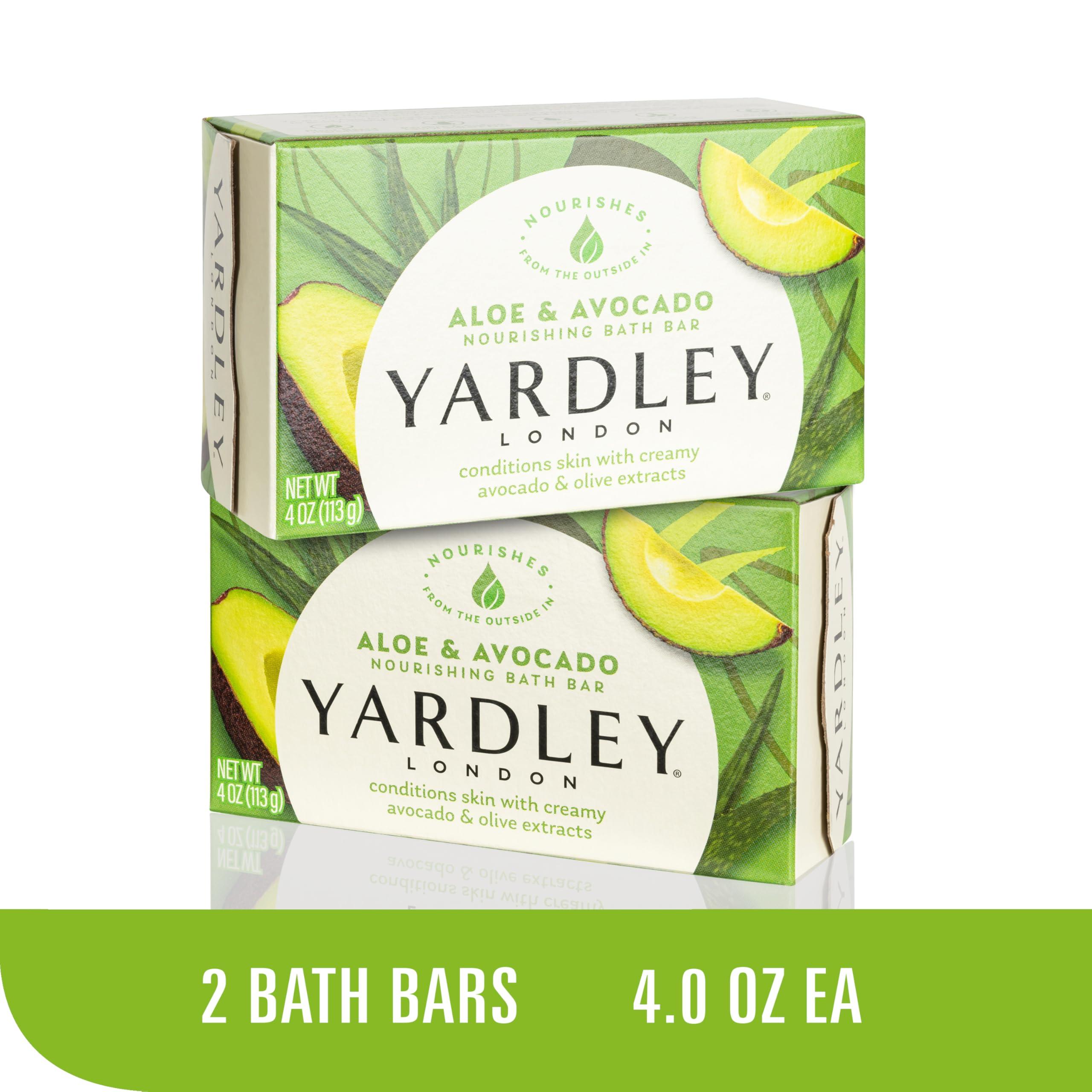 Yardley London Soap Bath Bar Bundle - 10 Bars: English Lavender, Oatmeal and Almond, Aloe and Avocado, Cocoa Butter, Lemon Verbena 4 Ounce Bars (Pack of 10, Two of each) - Image 4