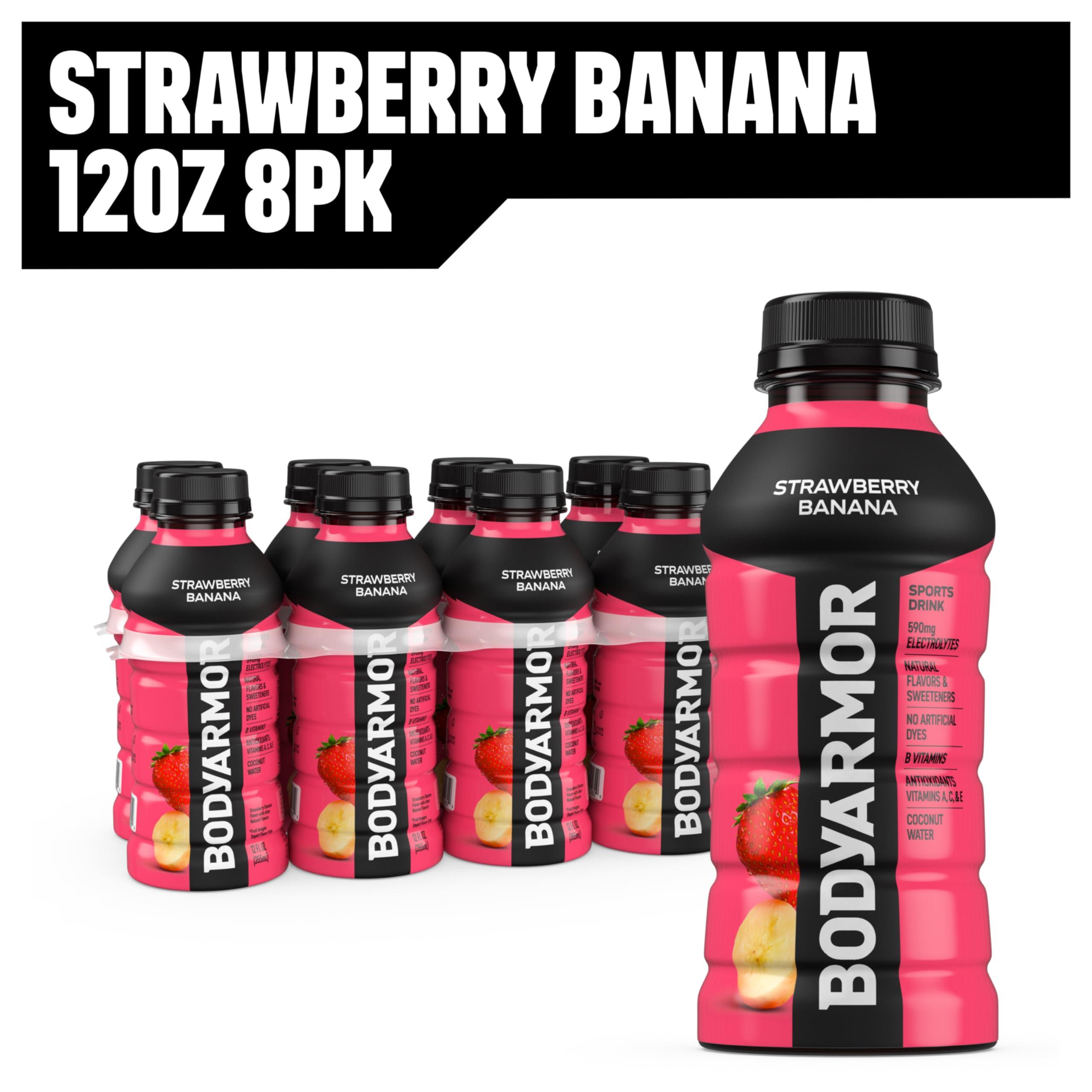 BODYARMOR Sports Drink Sports Beverage, Strawberry Banana, Coconut Water Hydration, Natural Flavors With Vitamins, Potassium-Packed Electrolytes, Perfect For Athletes, 12 Fl Oz (Pack of 8) - Image 9