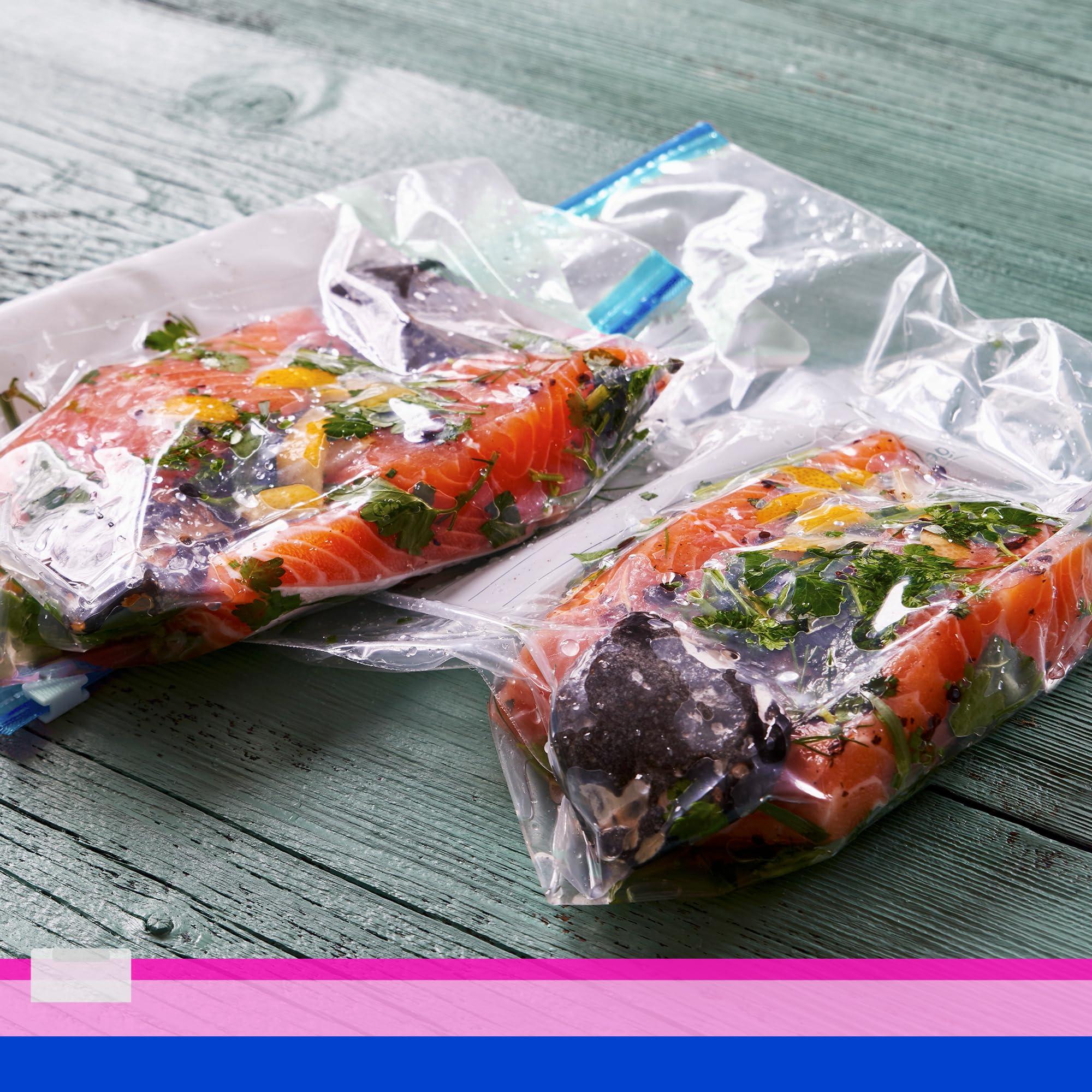 Ziploc Gallon Food Storage Freezer Slider Bags, Power Shield Technology for More Durability, 28 Bags Total - Image 2
