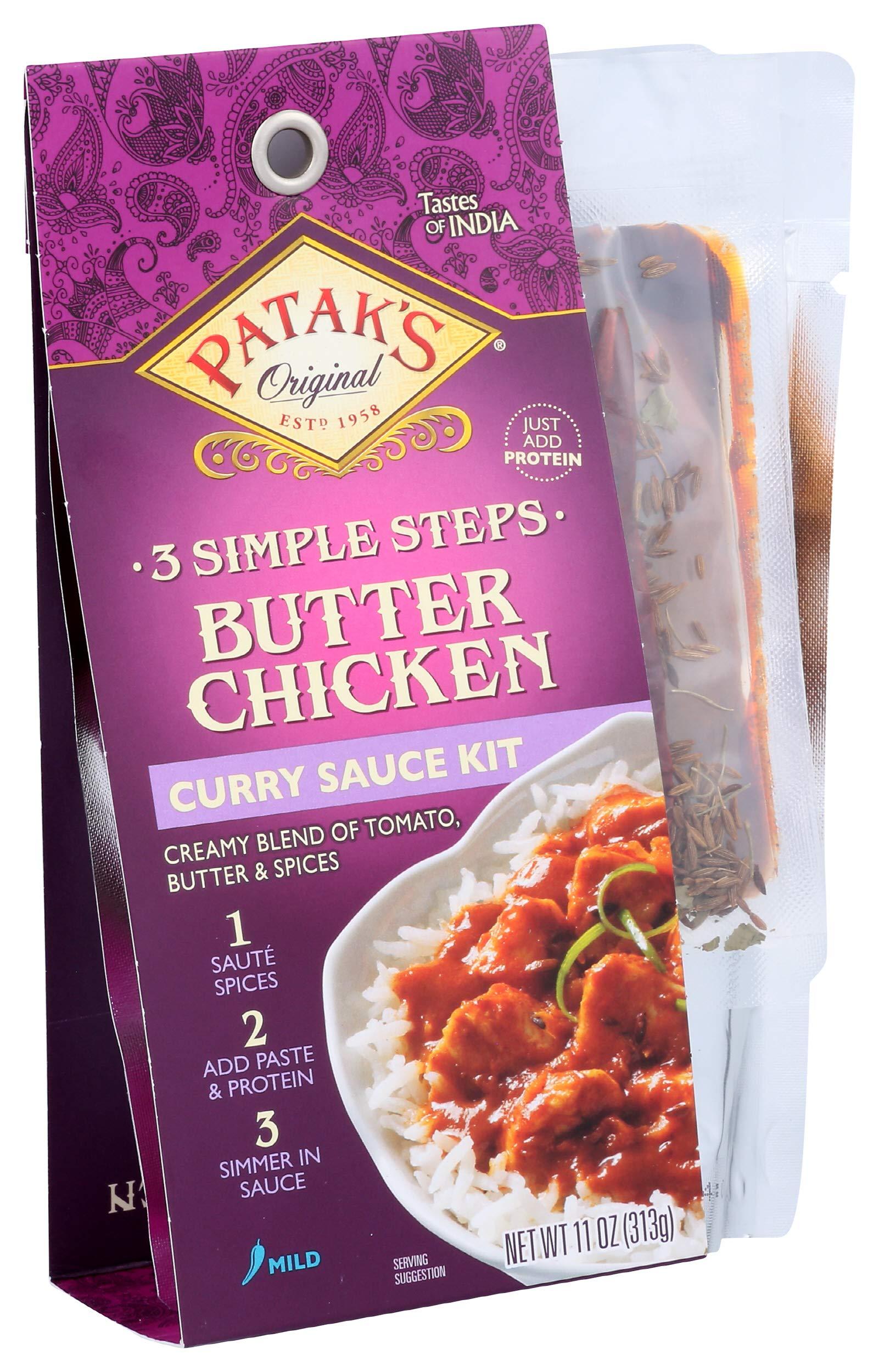 Patak's Butter Chicken Curry Sauce Kit 3-Step, 11 Fl Oz - Image 5