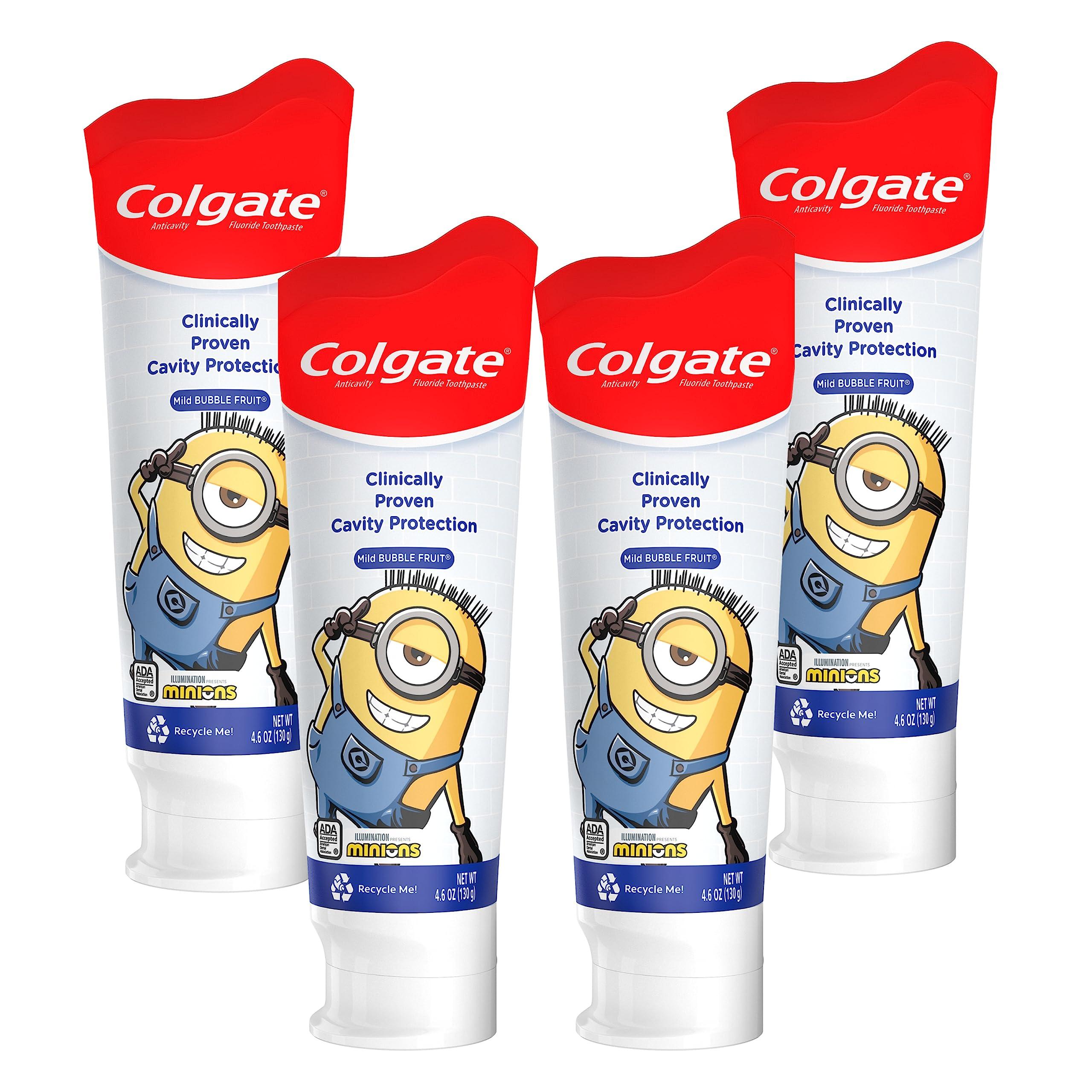 Colgate Kids Toothpaste with Anticavity Fluoride, Minions, ADA-Accepted Fluoride Toothpaste, 4.6 Ounce Tube, 4 Pack - Image 8