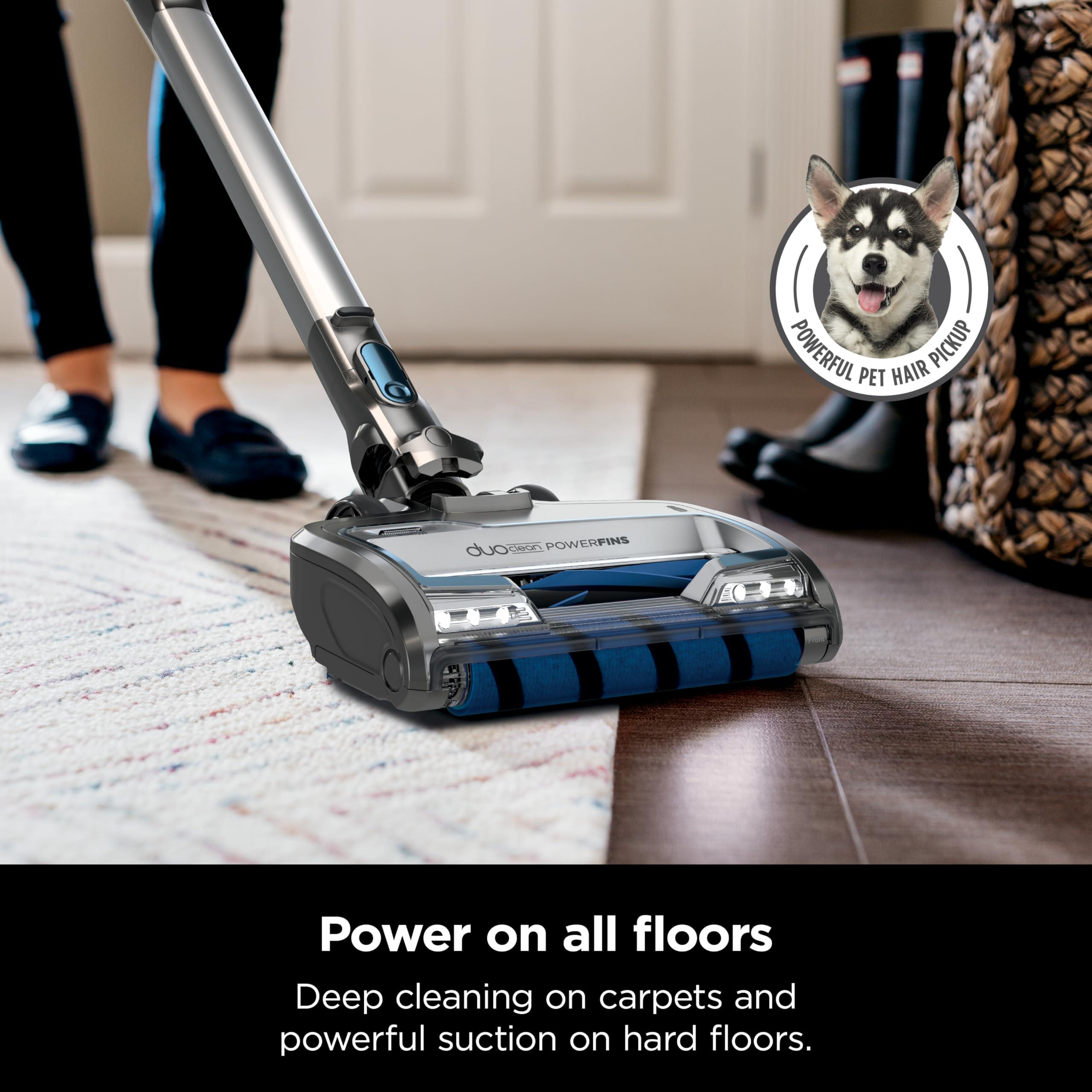 Shark IZ462H Vertex Ultra Lightweight Cordless Stick Vacuum with DuoClean PowerFins, Crevice, Pet Multi-Tool, Anti-Allergen, Brush, Removable Handheld, Flex, 60 min Runtime, Blue, MultiFLEX - Image 2