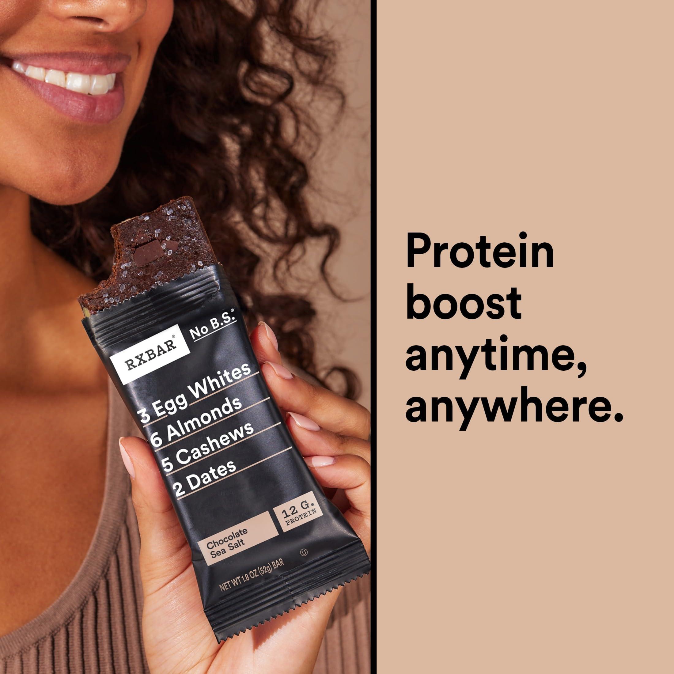 RXBAR Protein Bars, Protein Snack, Snack Bars, Chocolate Sea Salt, 22oz Box (12 Bars) - Image 6