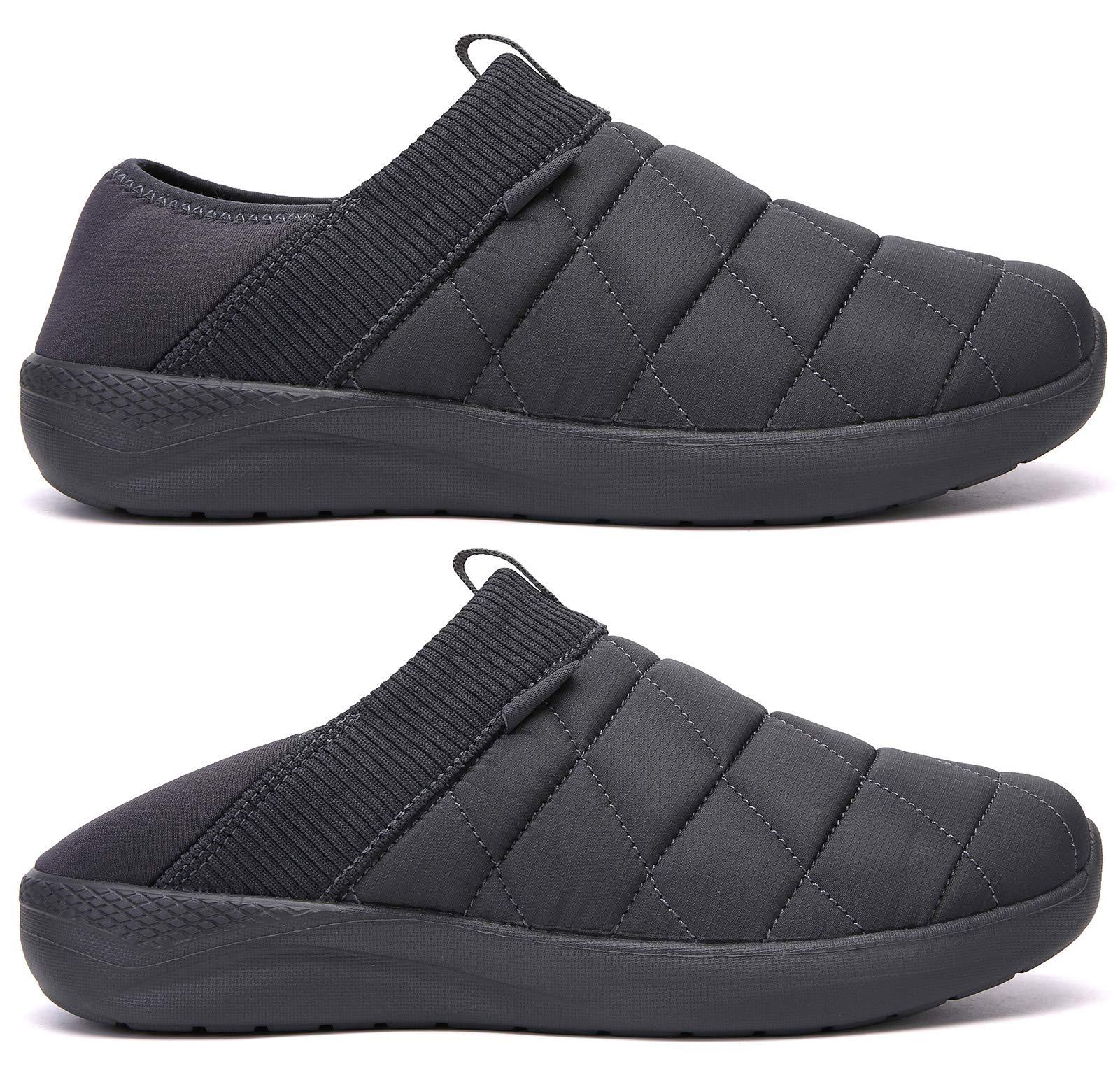 KUBUA Slippers for Men and Womens Indoor House Shoes Plush Slip on Outdoor Garden Loafers - Image 2
