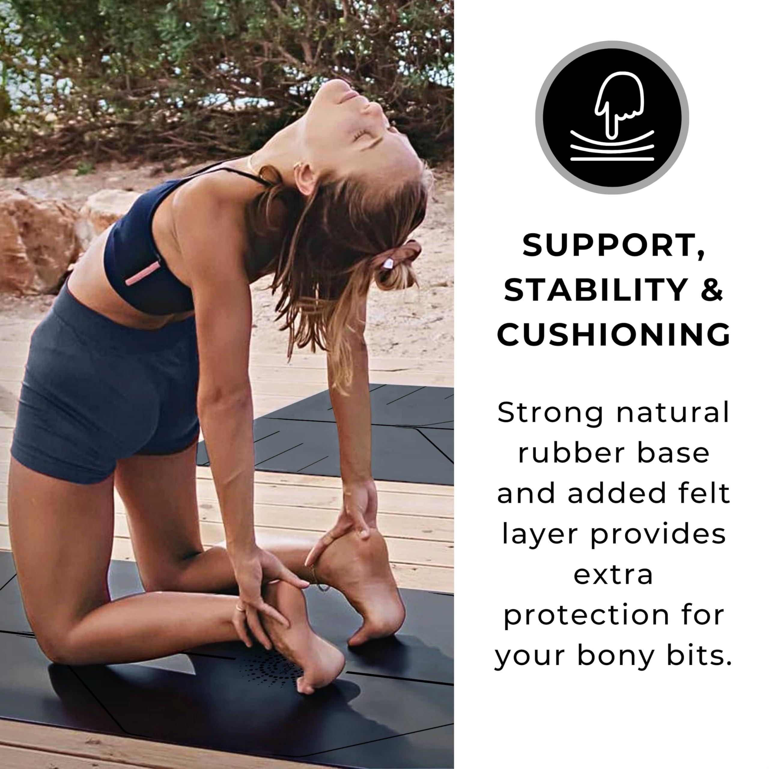 Plyopic. Ultra-Grip Pro Yoga Mat – EXTREME Non-Slip Performance - Dry Grip & Wet Grip - Alignment Lines - Comfortable & Sweat Resistant - For Yoga, Pilates, Exercise, Workout, Bikram & Hot Yoga - Image 4