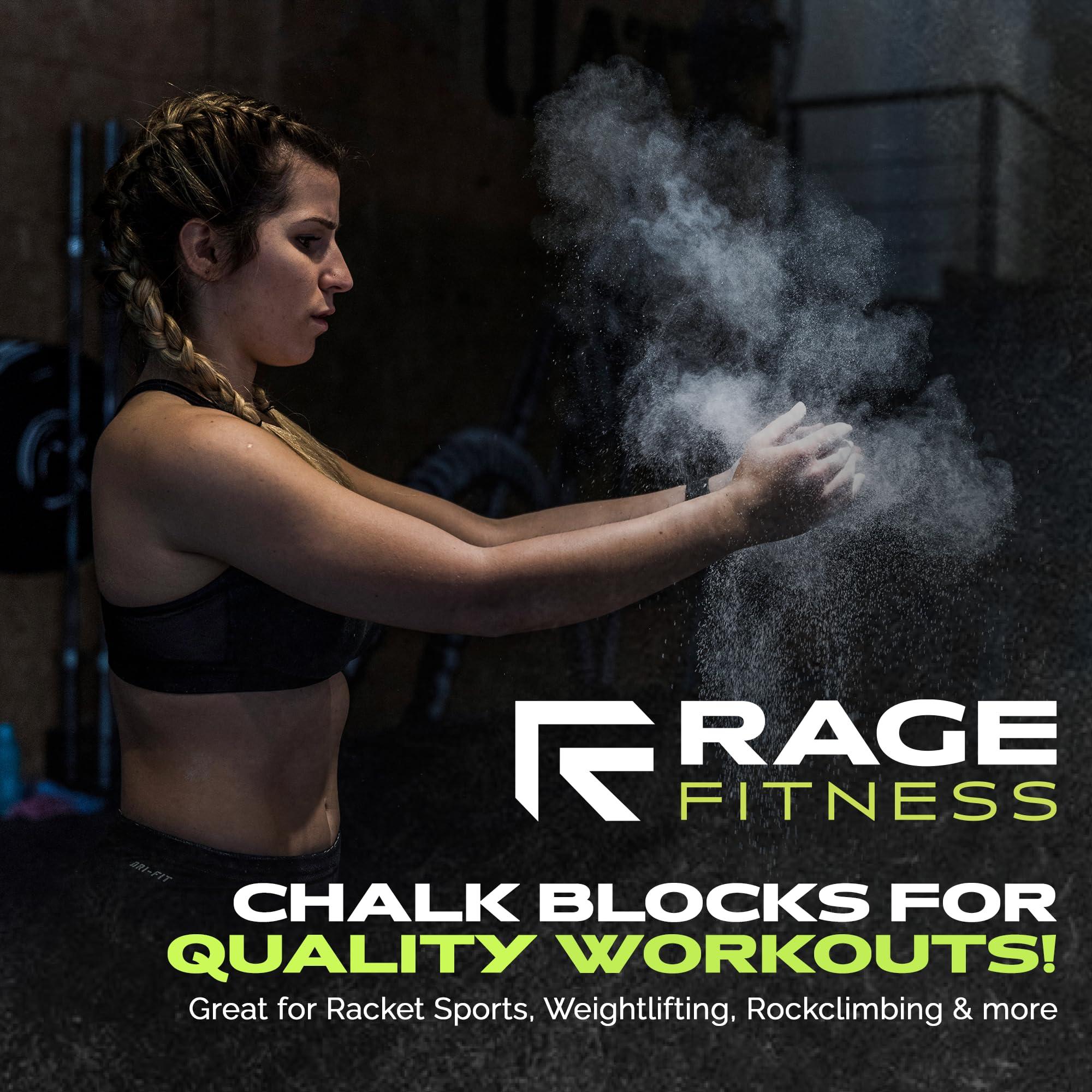 Rage Fitness Premium Gym Chalk, Pure Magnesium Carbonate Chalk for Excellent Grip, Weightlifting, Gymnastics, Rock Climbing - Block Chalk 1 LB - Image 9