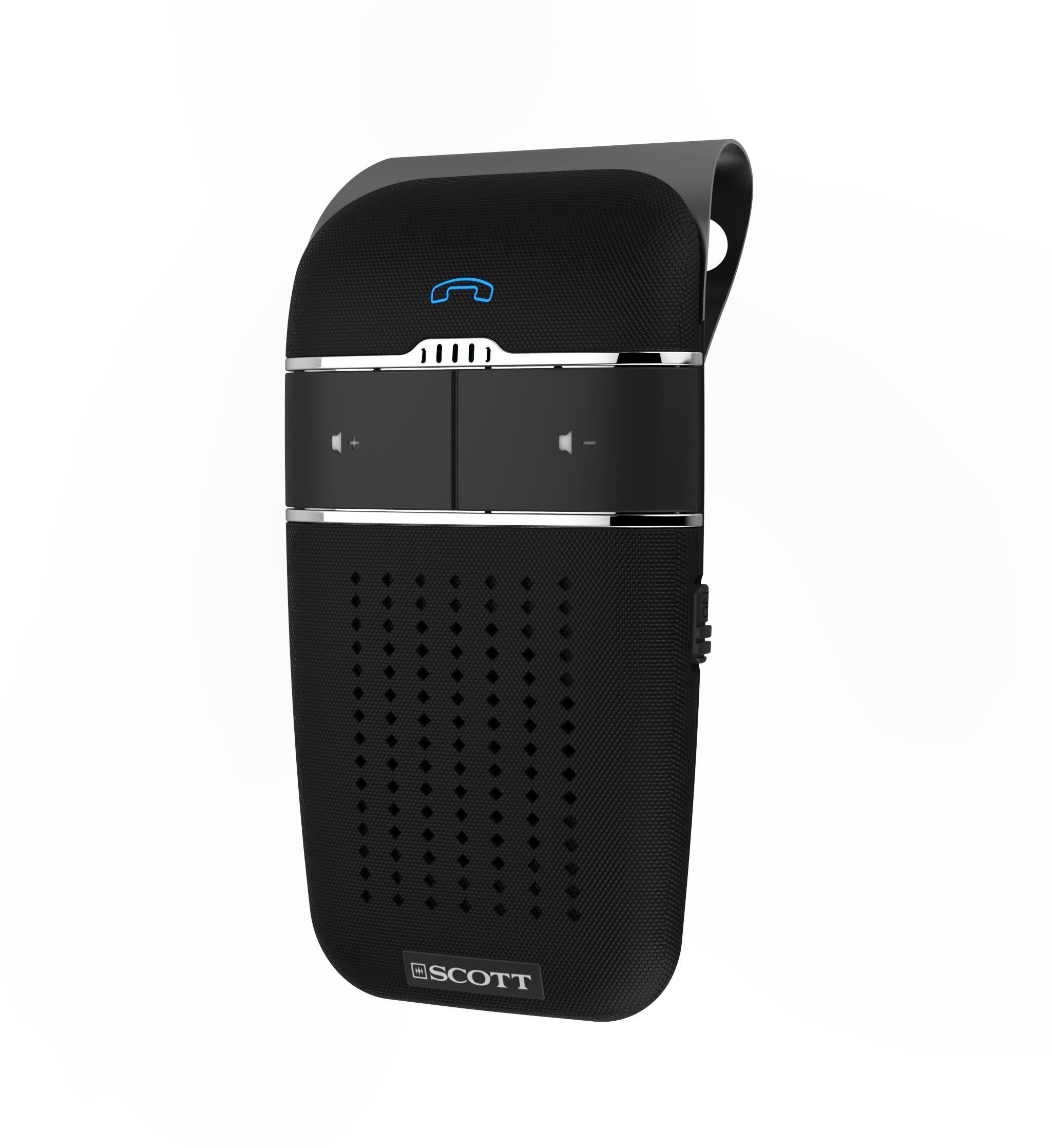 Emerson Radio HH Scott Bluetooth Hands-Free Car Speakerphone, Magnetic Phone Mount, S100103, Black - Image 4