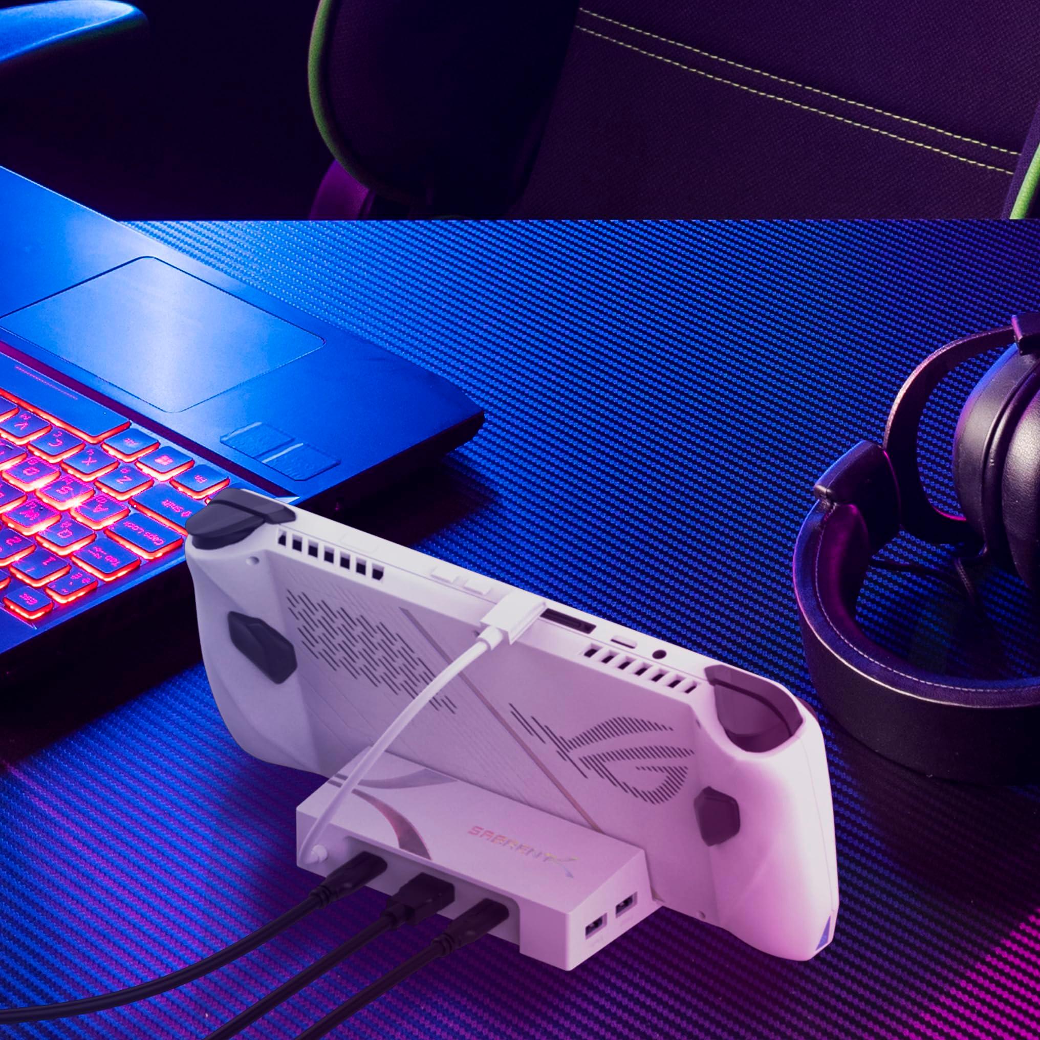 SABRENT Docking Station for Asus ROG Ally, 6-Port USB Type-C, 4K@60Hz HDMI, 5Gbps USB Ports, Power Delivery, Compact Design for Gaming (DS-RA6P) - Image 8