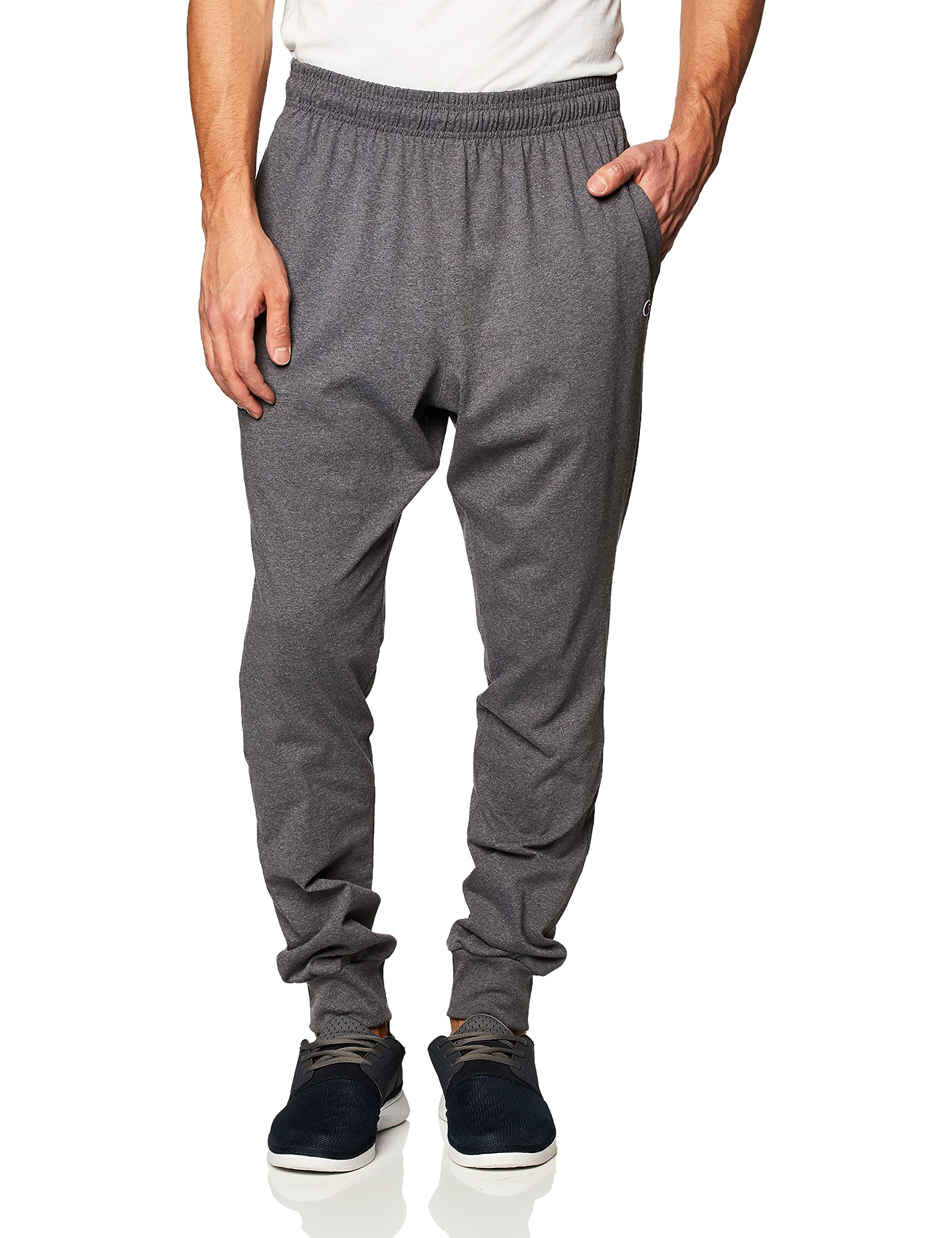 Champion Men's Joggers, Lightweight Lounge Pants, Jersey Graphic Pants for Men, 31"