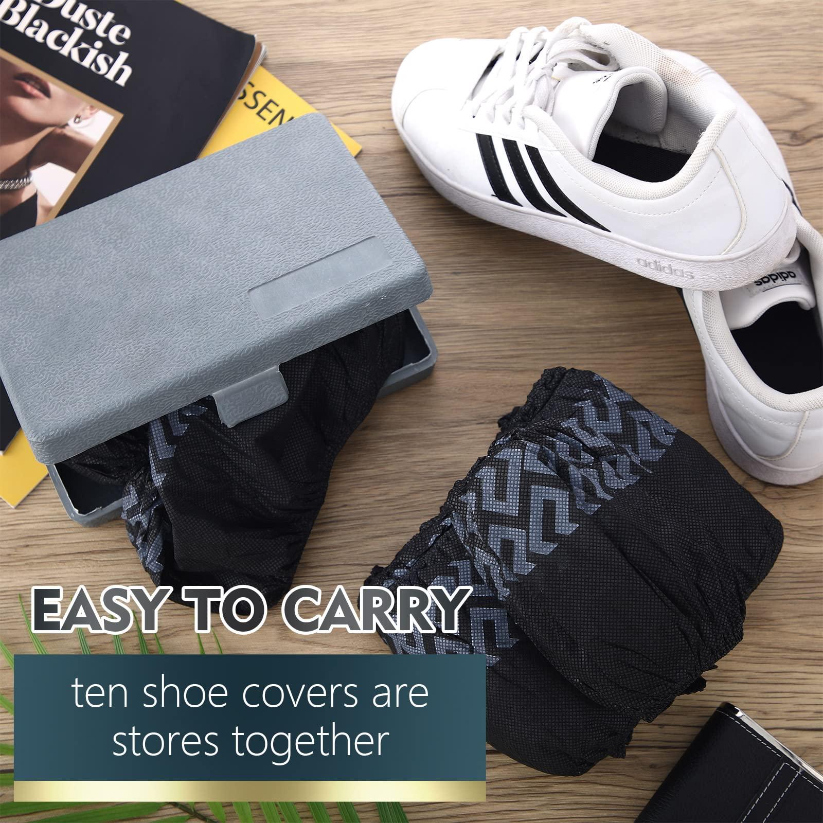 Zhanmai 300 Pack Disposable Shoe Covers Non Slip Disposable Large Foot Booties Shoe Covers for Indoors Contractors Floor and Carpet Protectors, One Size Fits Most(Black) - Image 7