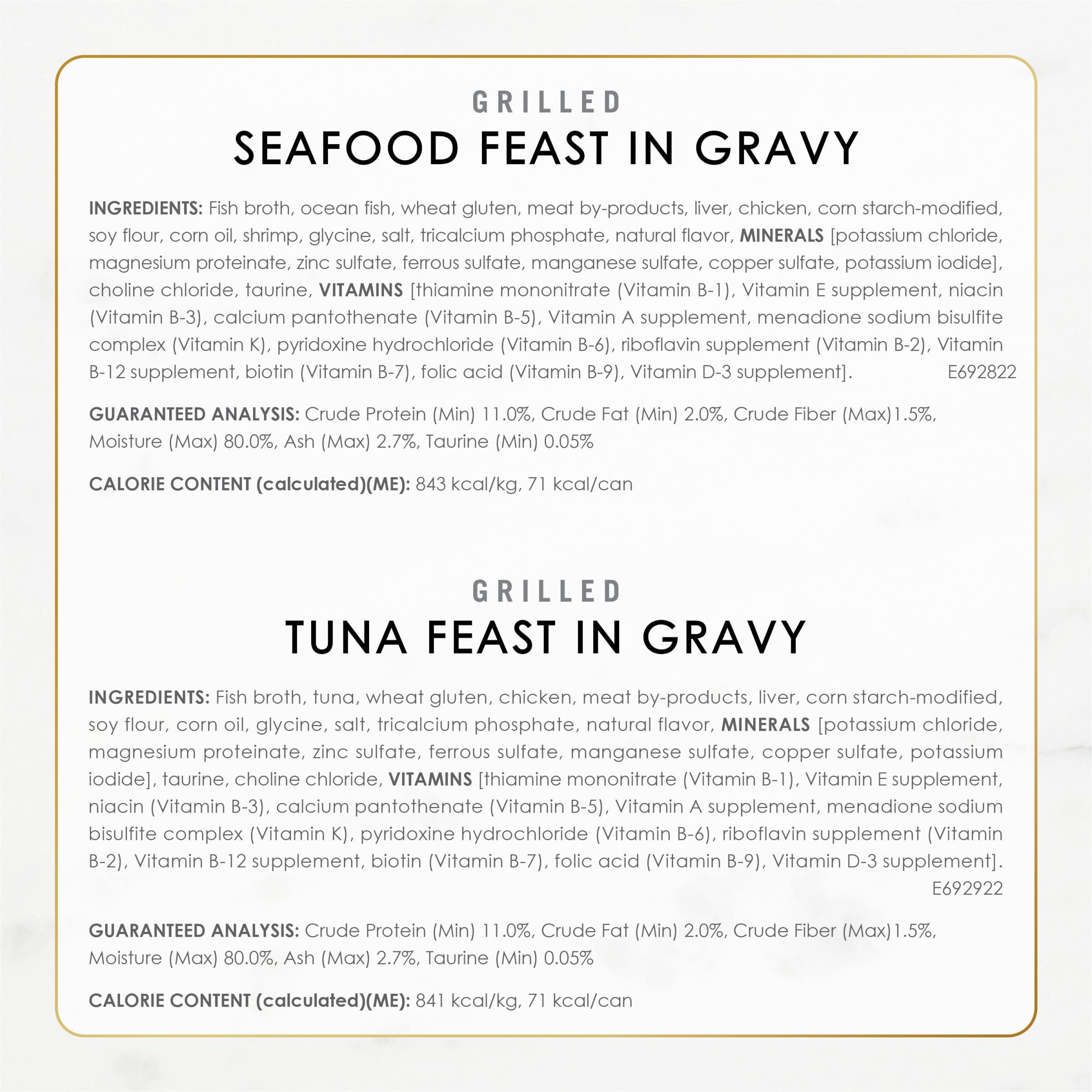 Purina Fancy Feast Grilled Wet Cat Food Seafood Collection in Wet Cat Food Variety Pack - (Pack of 24) 3 oz. Cans - Image 6
