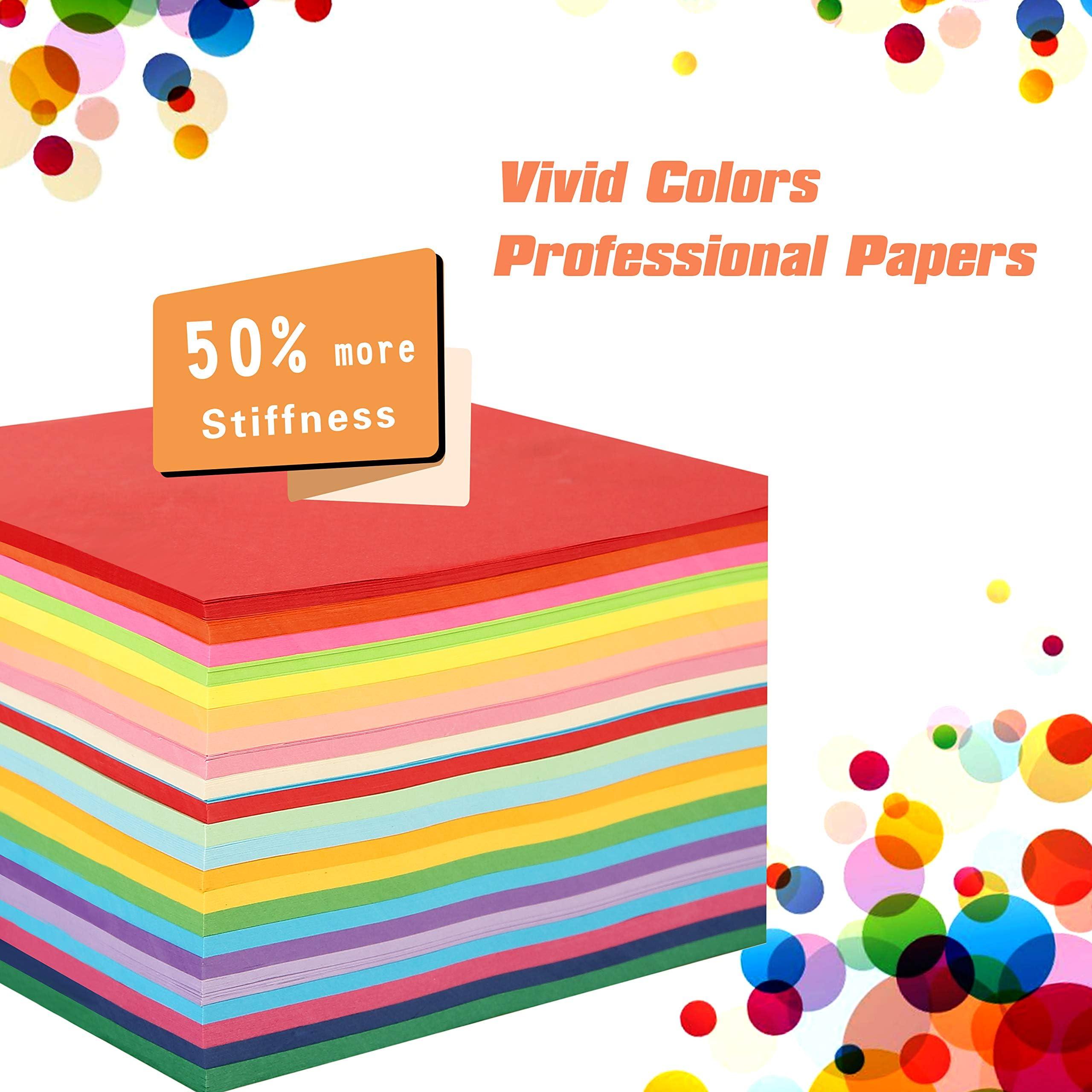 BUBU Origami Paper Kit 1000 Sheets 6 Inch Square Double Sided Color 20 Vivid Colors for Beginners Trainning and School Craft Lessons - Image 2