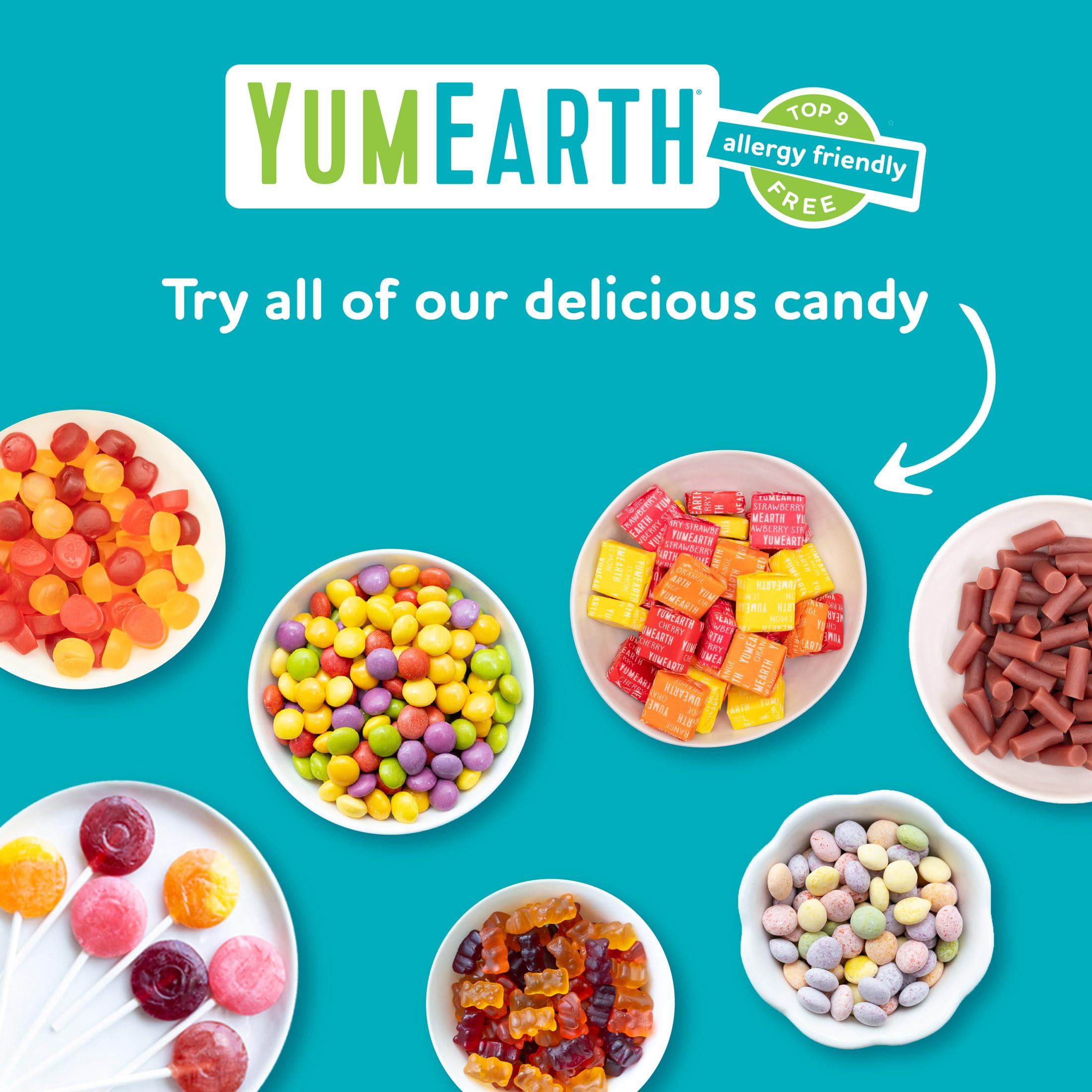 YumEarth Organic Sour Giggles Chewy Candy - Allergy Friendly (Top 9 Free), No Artificial Dyes or Flavors, Non GMO, Gluten Free, Vegan - Individually Wrapped Sour Snack Packs - 0.5 Ounce (Pack of 10) - Image 8