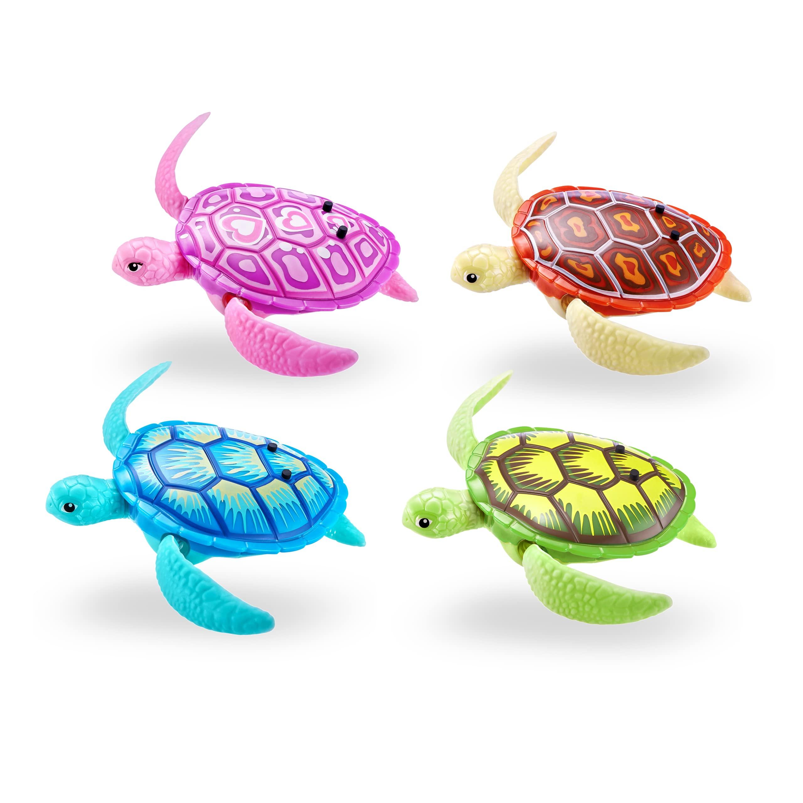 ROBO ALIVE Robo Turtle Robotic Swimming Turtle (Orange + Blue) by ZURU Water Activated, Comes with Batteries, Amazon Exclusive (2 Pack) - Image 7