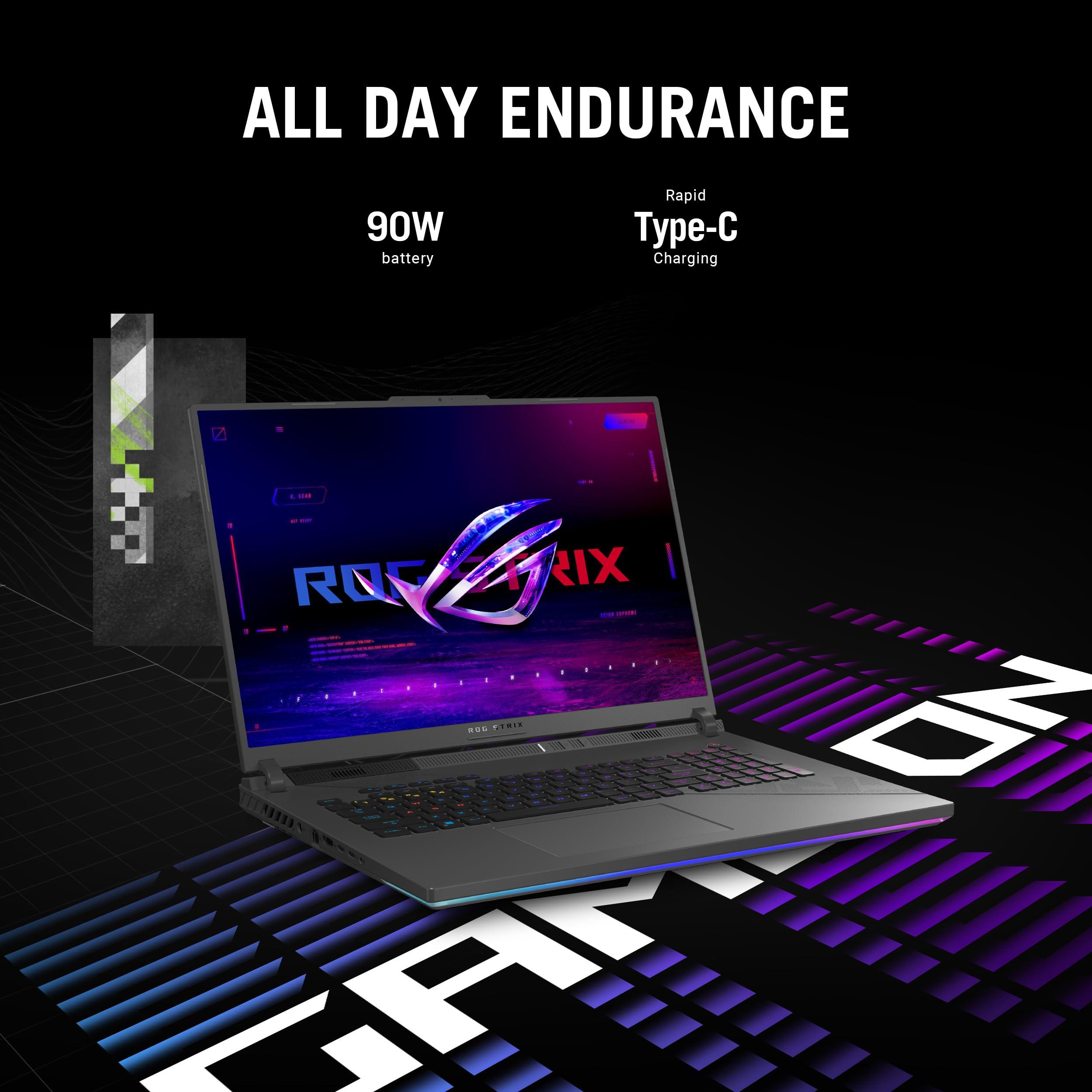 ASUS ROG Strix G18 (2024) Gaming Laptop, 18” Nebula Display 16:10 QHD 240Hz/3ms, GeForce RTX™ 4070, Intel® Core™ i9-14900HX, 32GB DDR5, 1TB PCIe® SSD, Wi-Fi 6E, Windows 11 Pro, G814JIR-XS96 - Image 5