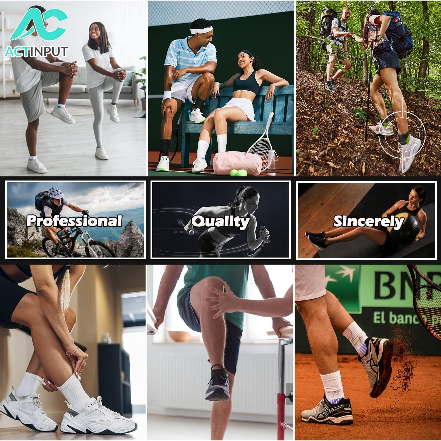 ACTINPUT Compression Socks Plantar Fasciitis for Women Men - 8-15 mmHg Best for Athletic,Support,Flight Travel,Nurses,Hiking - Image 6