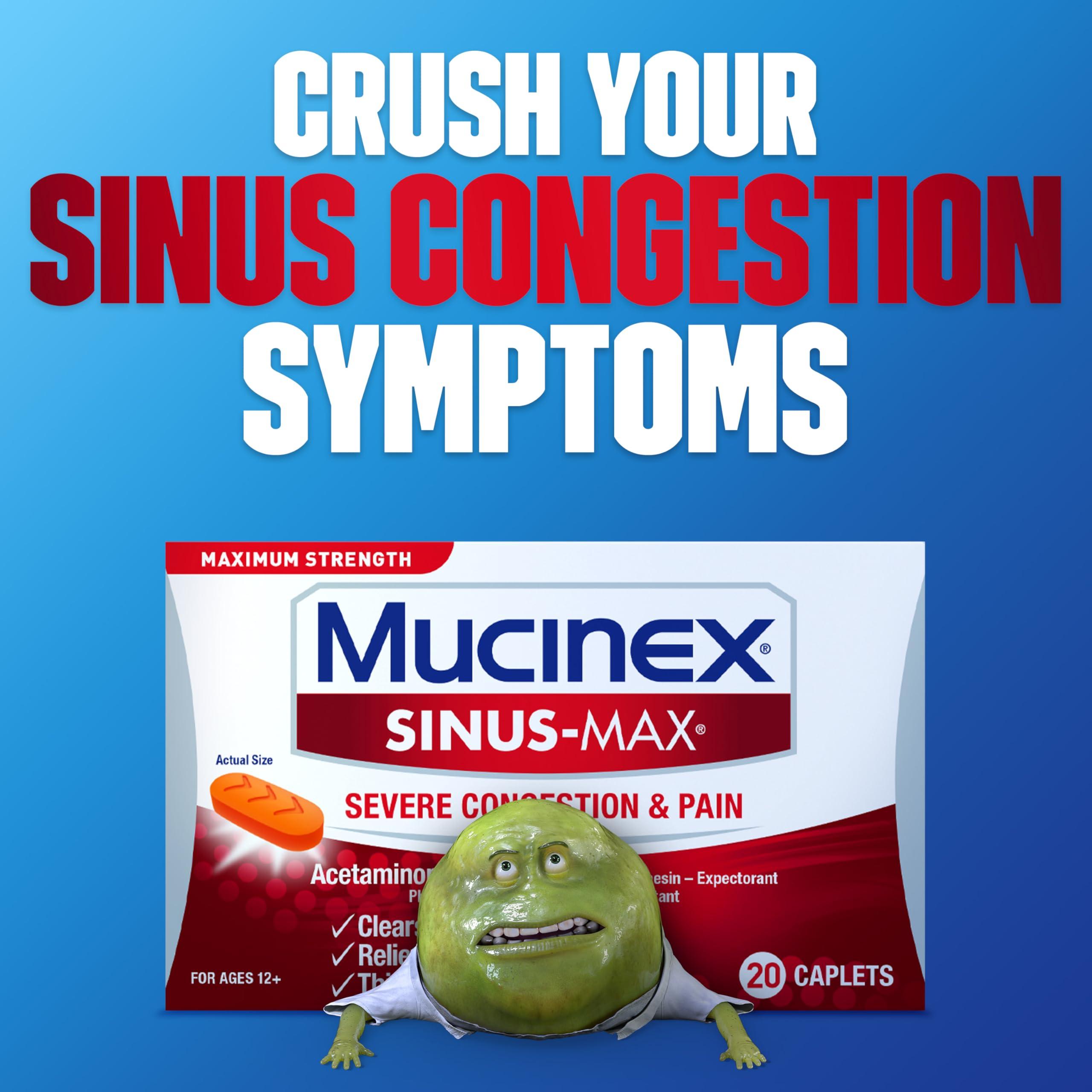 Mucinex Sinus-Max Severe Congestion Relief Caplets, 20 Count - Image 7