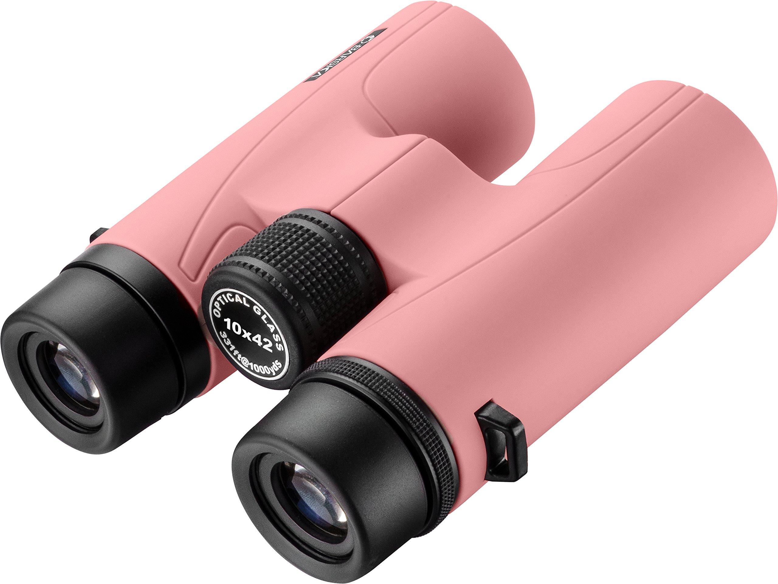 Barska Crush 10x42 Shockproof Lightweight Colorful Binoculars Fully-Multi Coated for Hunting, Hiking, Concerts, Sports with Carrying Case & Neck Strap - Image 3