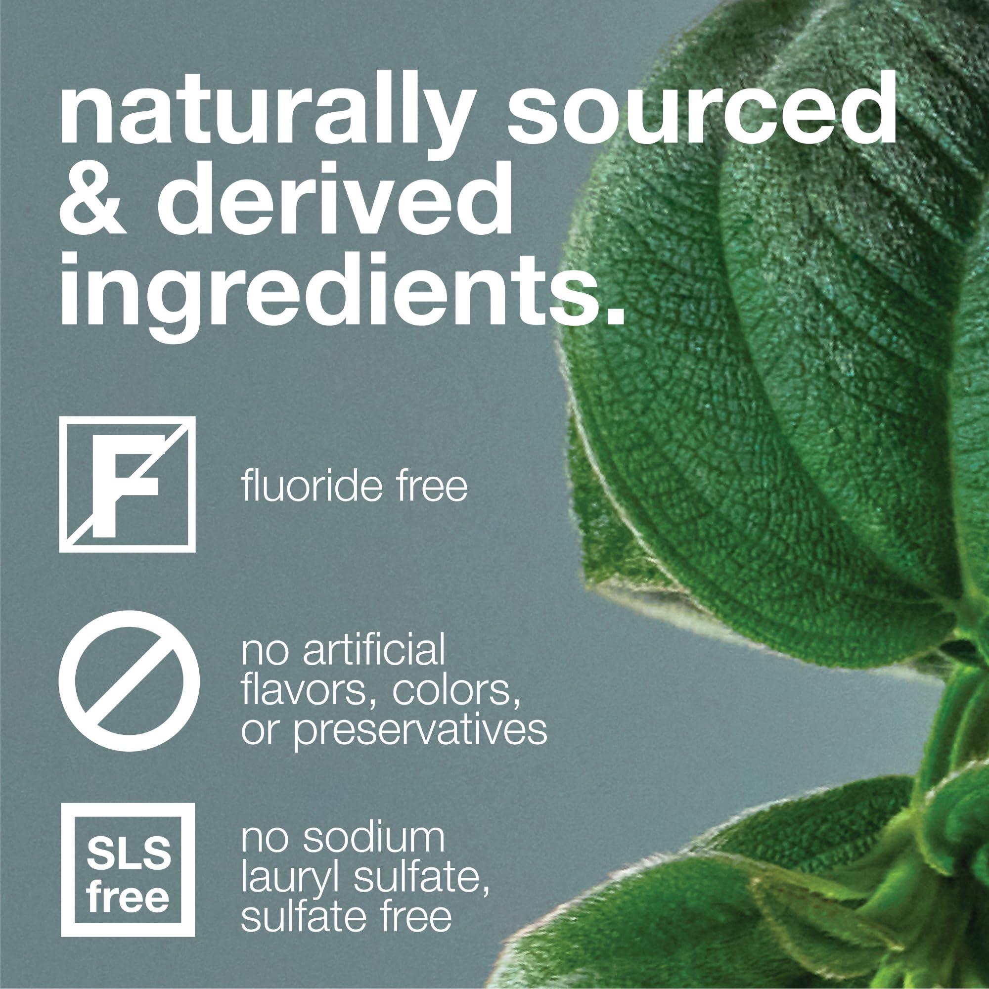 Davids Fluoride Free Toothpaste, Teeth Whitening, Antiplaque, SLS (Sulfate) Free, Promotes Enamel Health, Mouth & Gum Detox, EWG Verified, Peppermint, 5.25oz - Image 3