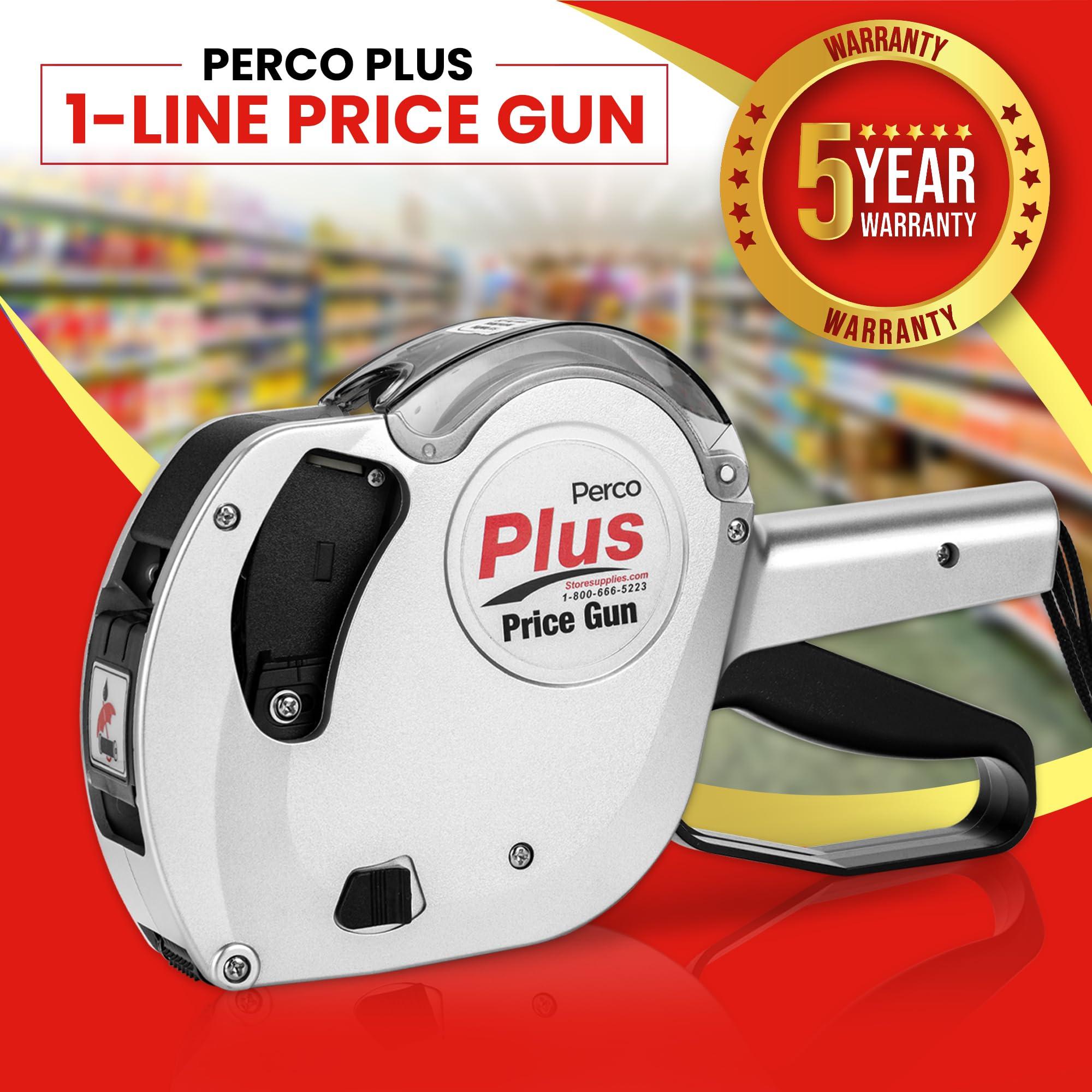 Perco Plus 1-Line Price Marking Gun with Labels Kit - Compares to Monarch 1131-01 Band Includes 1-Line 8-Character Band Price Labeler Gun, 9,000 Blank White Labels, a Label Scraper, and an Extra Inker - Image 6