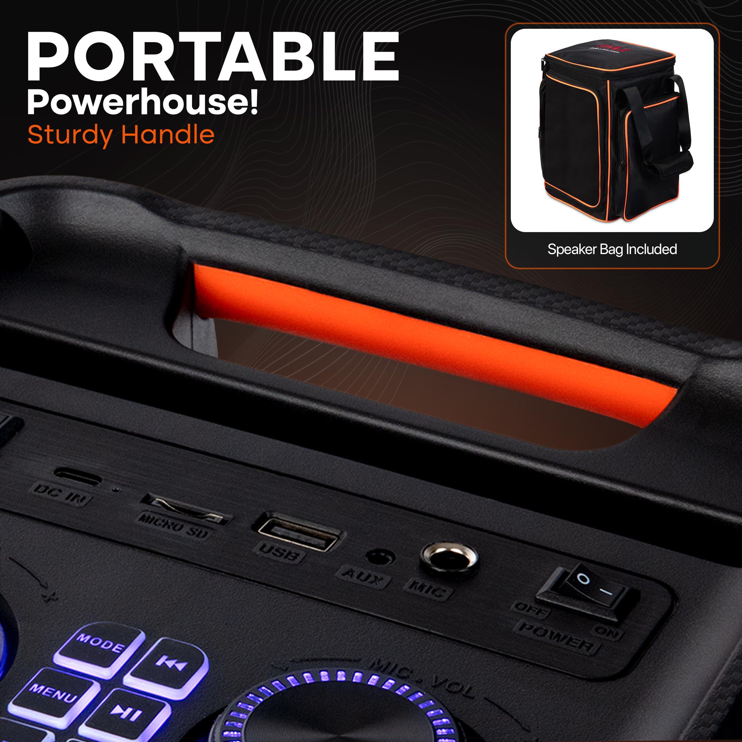 Pyle Audio Bluetooth Party Speaker - True Wireless Stereo System - Enjoy Powerful Bass and Clear Treble - Portable Big Speaker - Model PPHP8496-100W - Image 5
