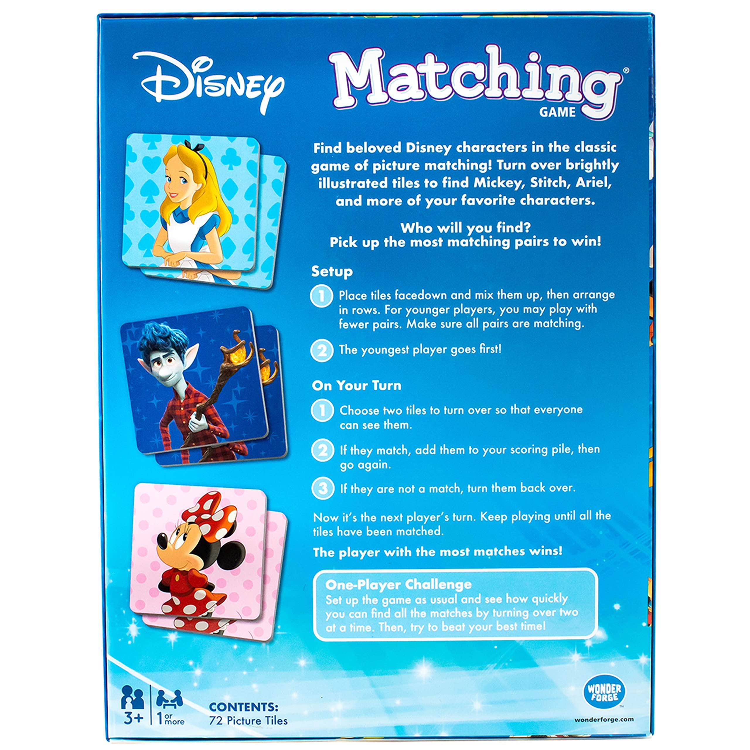 Wonder Forge Disney Matching Game – Fun Memory Game for Boys & Girls Ages 3 and Older - Featuring Classic Disney Characters – Preschool Learning Toy - Image 6