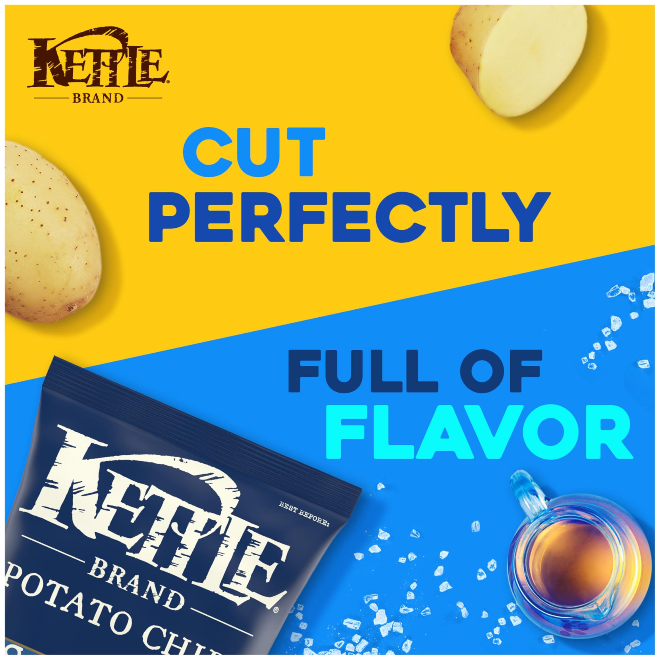 Kettle Brand Sea Salt and Vinegar Kettle Potato Chips, Gluten-Free, Non-GMO, 7.5 oz Bag - Image 4