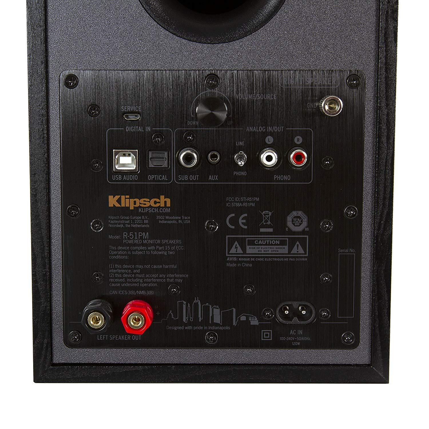 Klipsch R-51PM Powered Bluetooth Speaker,Black - Image 6