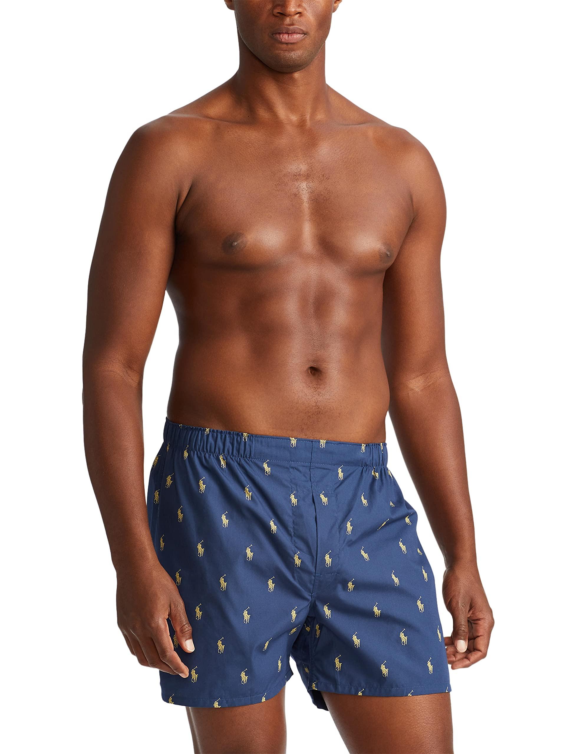 POLO RALPH LAUREN Men's Classic Fit Cotton Woven Boxers, 3 Pack - Image 2