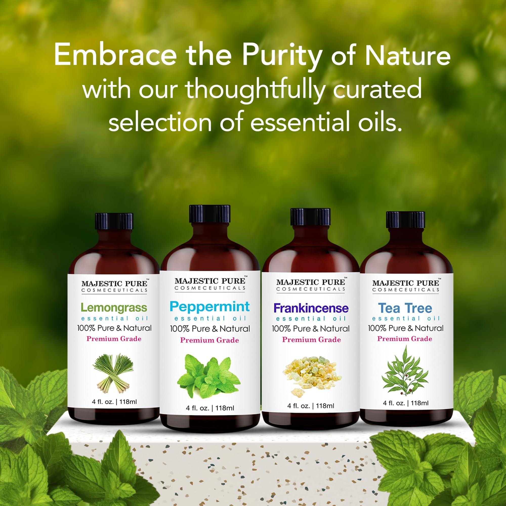 MAJESTIC PURE Peppermint Essential Oil with Glass Dropper | 100% Pure and Natural Peppermint Oil | Premium Grade Essential Oils for Diffusers, Skin, Aromatherapy, Massage | 4 Fl Oz - Image 5