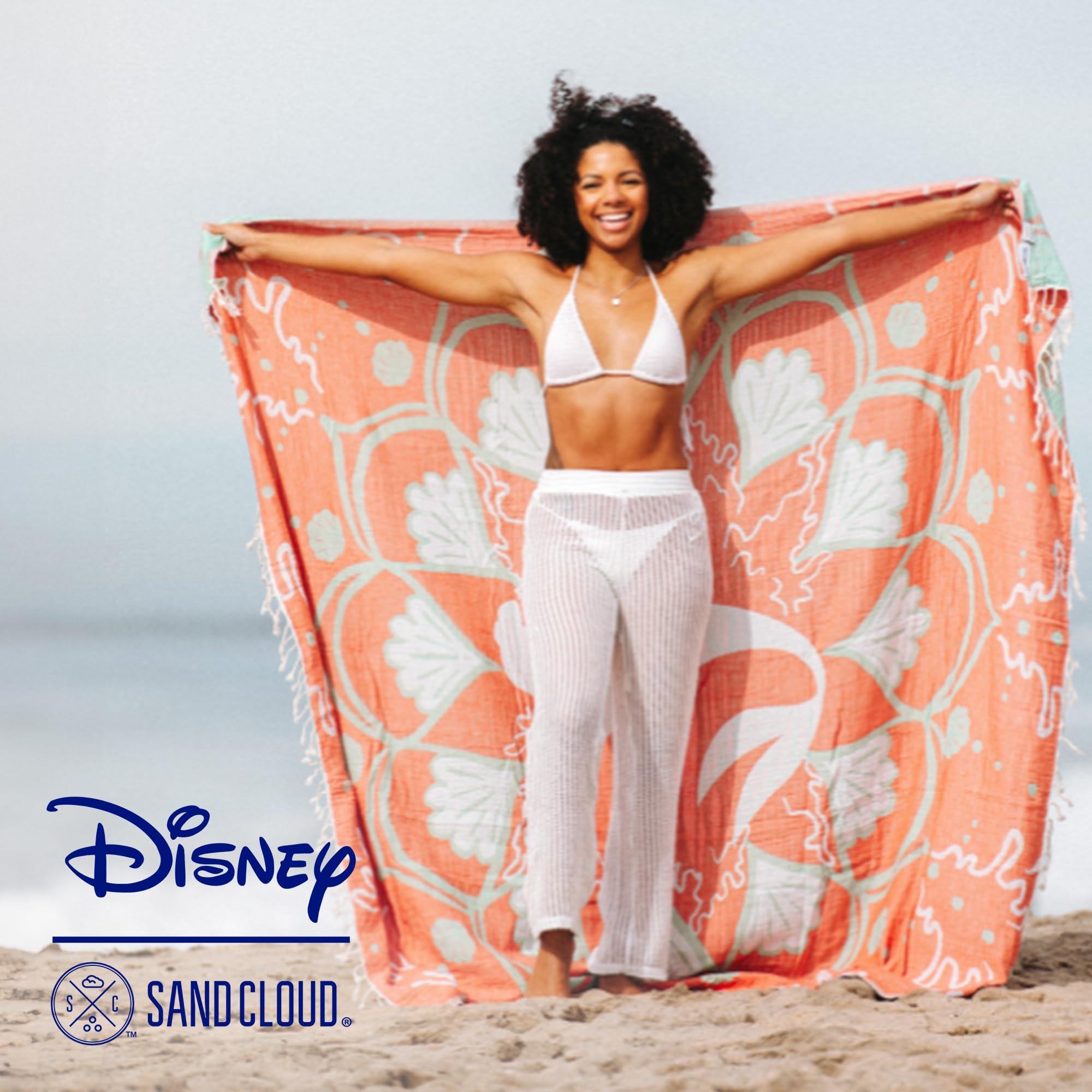 Sand Cloud Oversized Turkish Beach Towel - Disney Boho Mermaid - Sand Free - 100% Certified Organic Turkish Cotton Yarn - Quick Dry Towel for Beach, Picnic, Blanket or Bath - As Seen on Shark Tank - Image 3