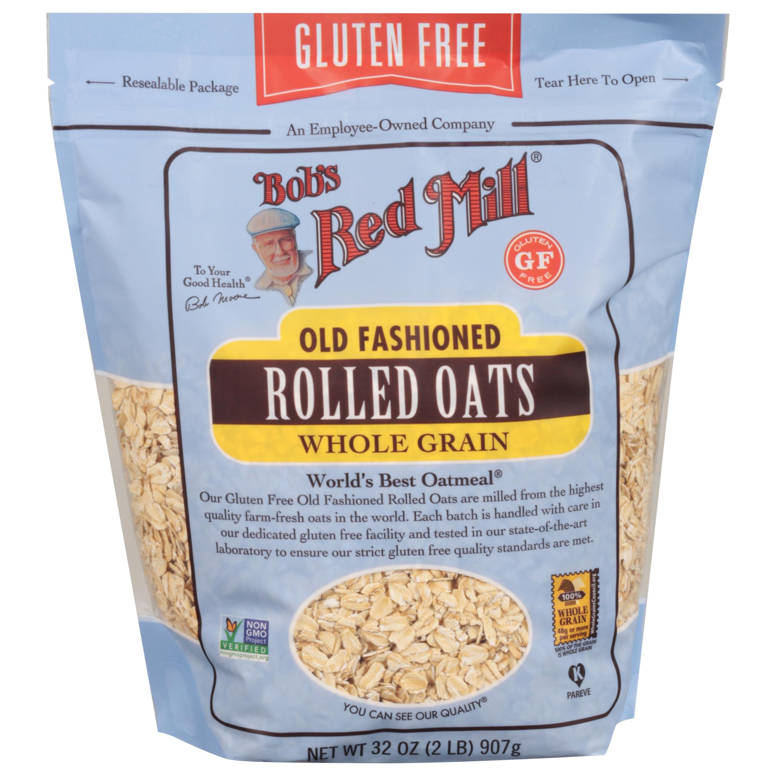 Bob's Red Mill Gluten Free Old Fashioned Rolled Oats, 32oz (Pack of 4) - Non GMO, Whole Grain, Vegan, Kosher - Image 4