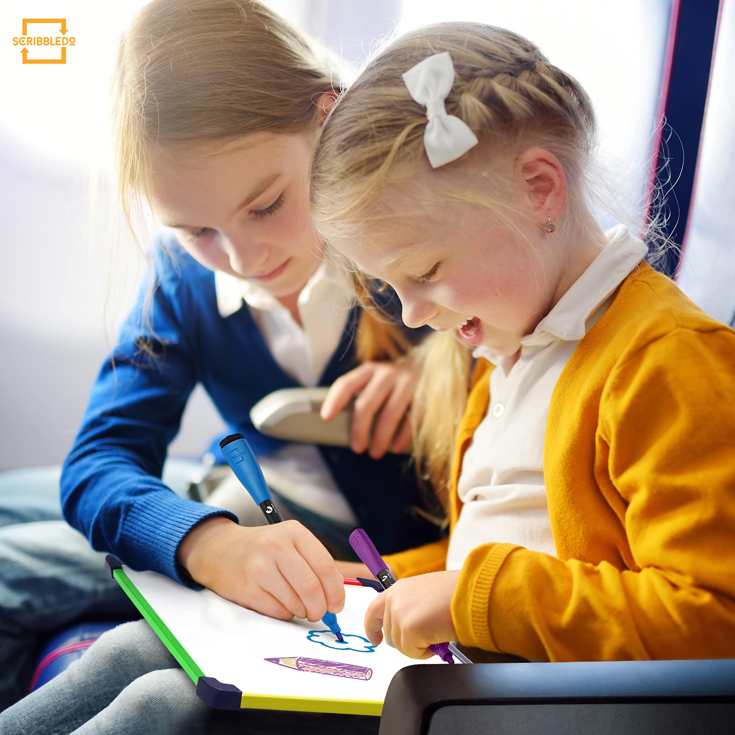 10 Travel Size Art Coloring White Board & Eraser Car Airplane Travel Essentials Kids Travel Accessories 9x12 Travel Games for Kids Travel Toys for Toddlers 3+ Plane Travel Game for Kids Ages 4-8 & Up - Image 4