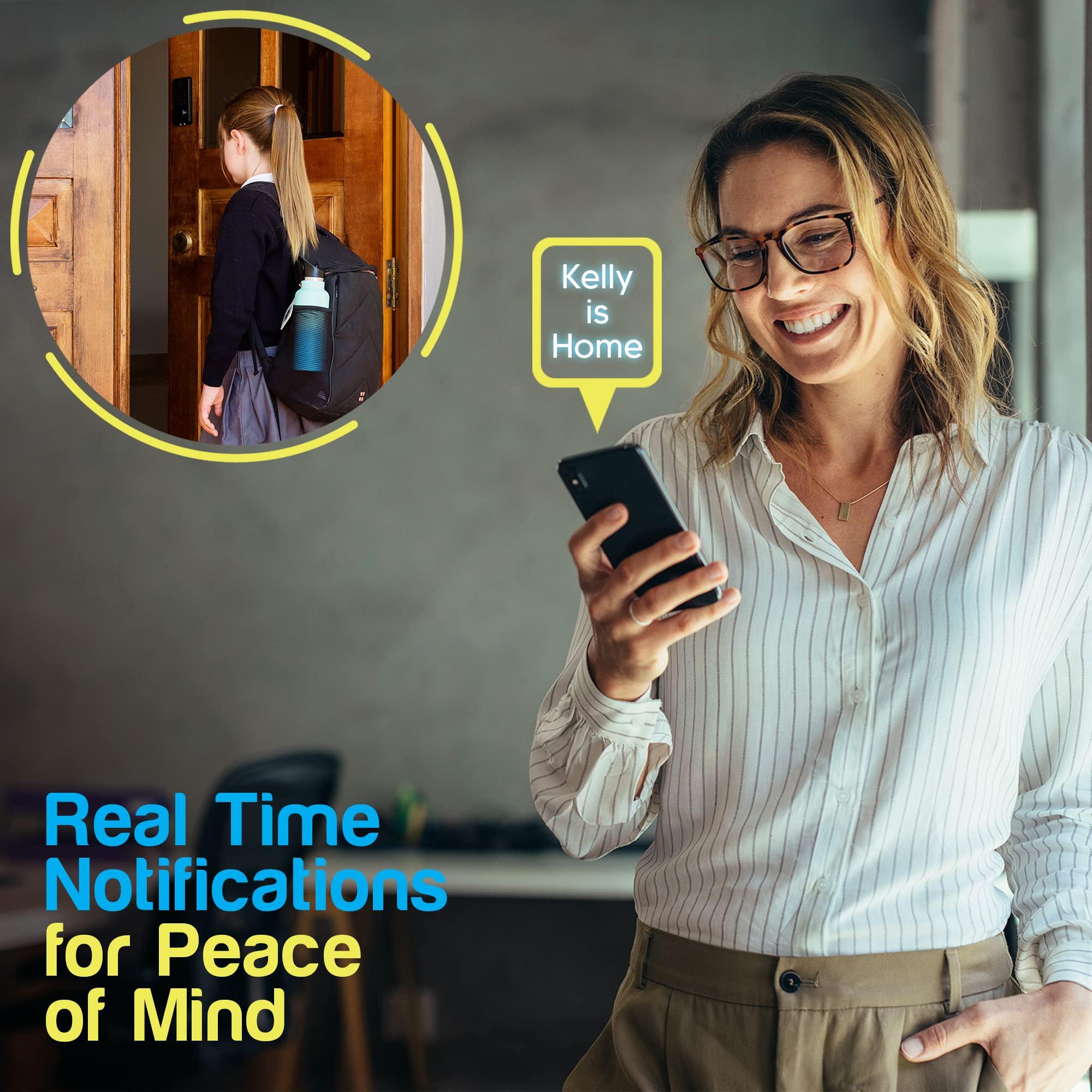 LOCKSTAR® Smart Door Lock • Keyless Entry Deadbolt Door Lock • Multiple Entry Methods – APP • Fingerprint Touch ID • Keypad Code • Card FOB • Traditional Key • Smart Home Devices - Image 4