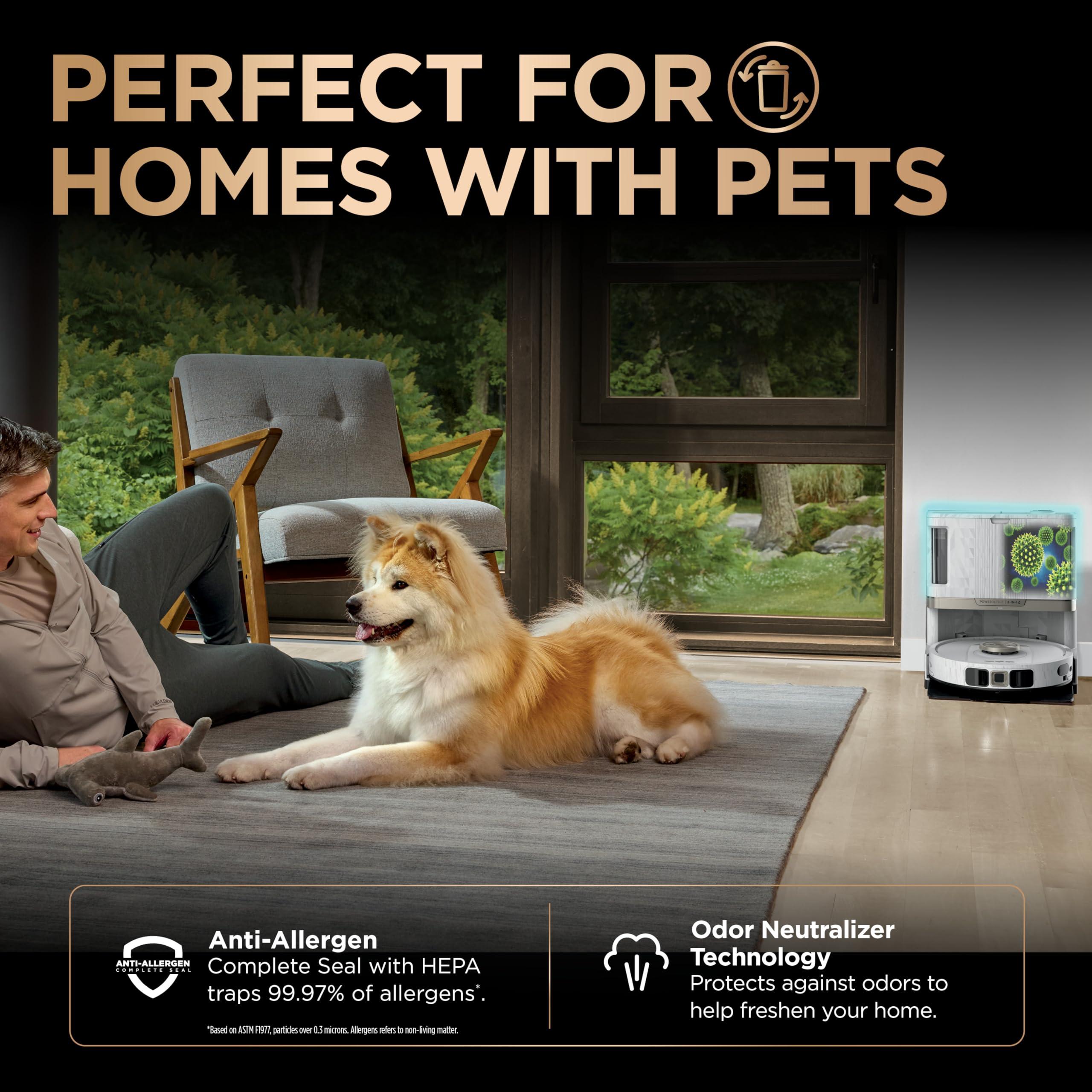 Shark Robot Vacuum & Mop Combo, PowerDetect NeverTouch Pro, Self-Emptying, Self-Refill with Self-Clean Pad Wash & Dry, 60-Day Debris Capacity, 30-Day Refill Tank, 5 PowerDetect Technologies, AV2800ZE - Image 7