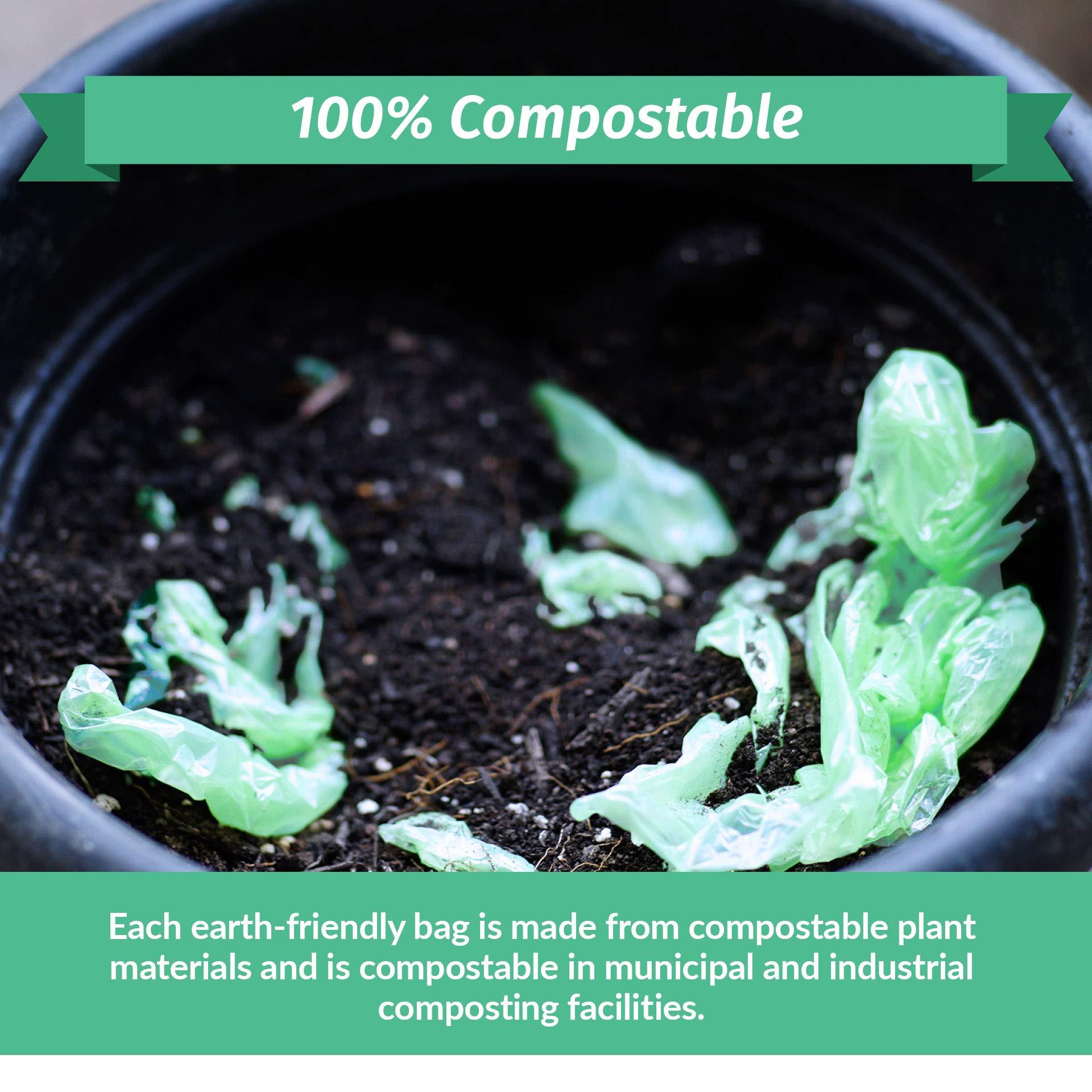 Reli. Compostable 6-8 Gallon Trash Bags | 100 Count | ASTM D6400 | Green | Eco-Friendly | For Compost - Image 3