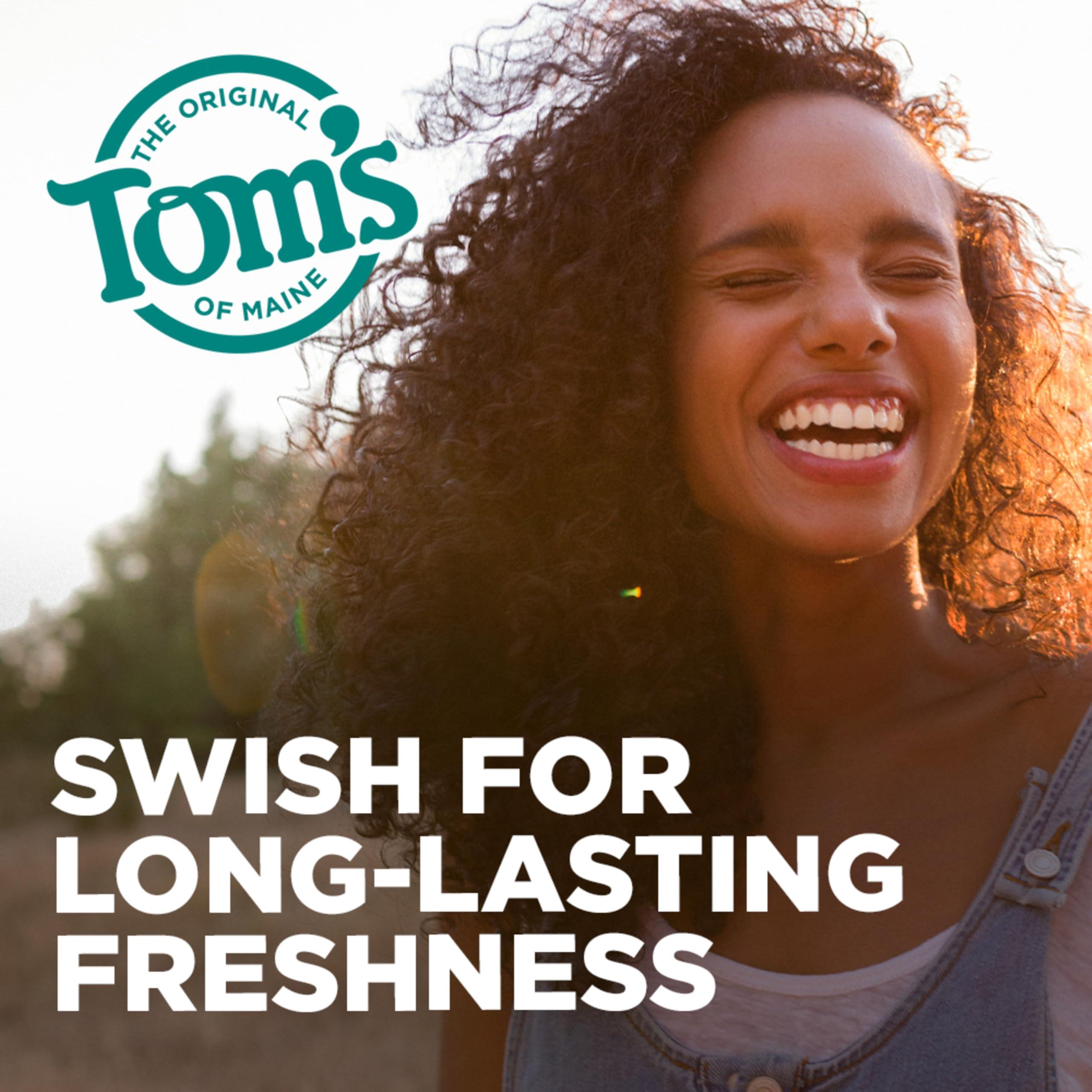 Tom's of Maine Natural Wicked Fresh Alcohol-Free Mouthwash, Cool Mountain Mint, 16 oz. 6-Pack (Packaging May Vary) - Image 6