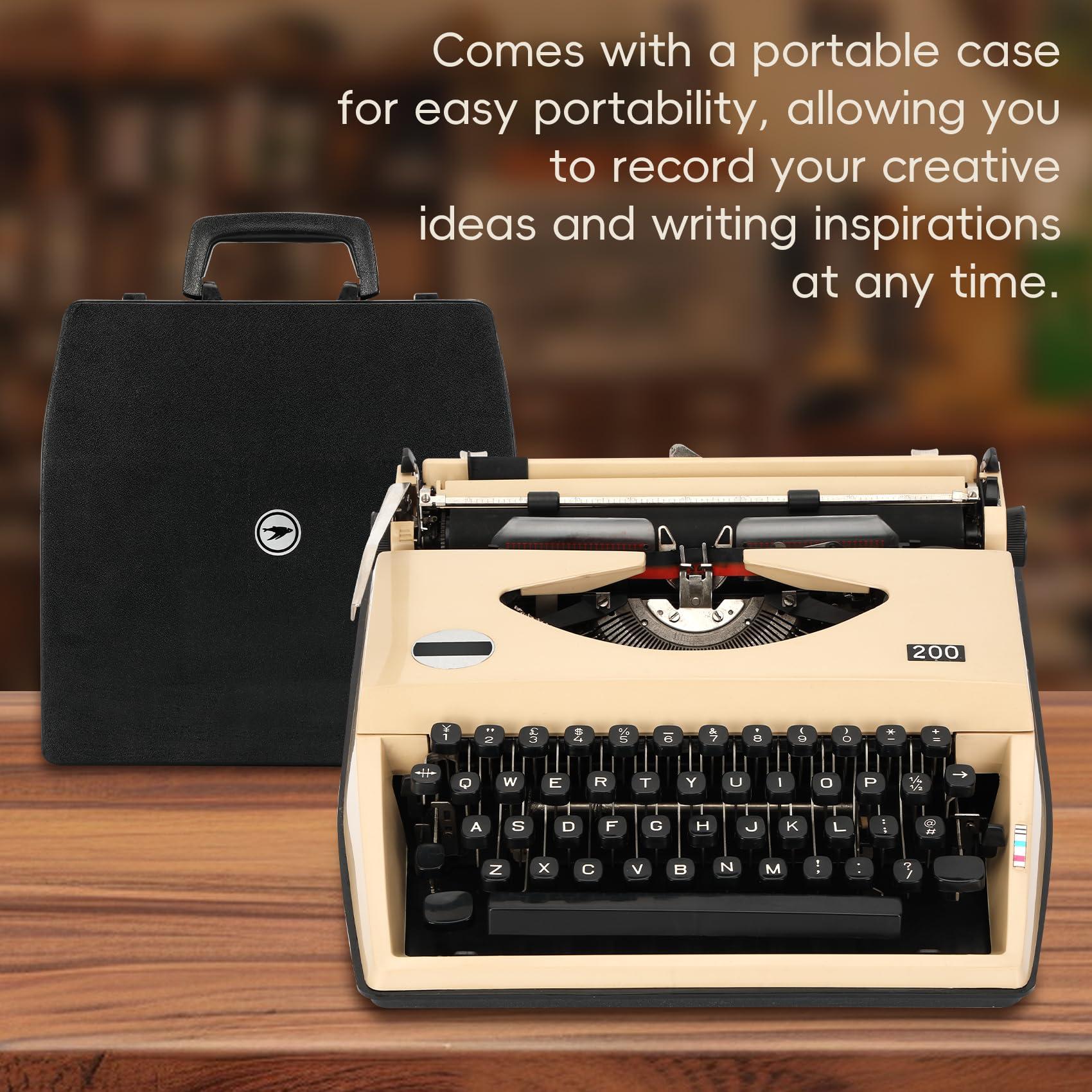 Legacy Manual Typewriter,Coffee Traditional Portable Vintage Typewriter Deeply Restored by Craftsmen,Manual Typewriter for Writing,Letters and Vintage Collectible Present - Image 6