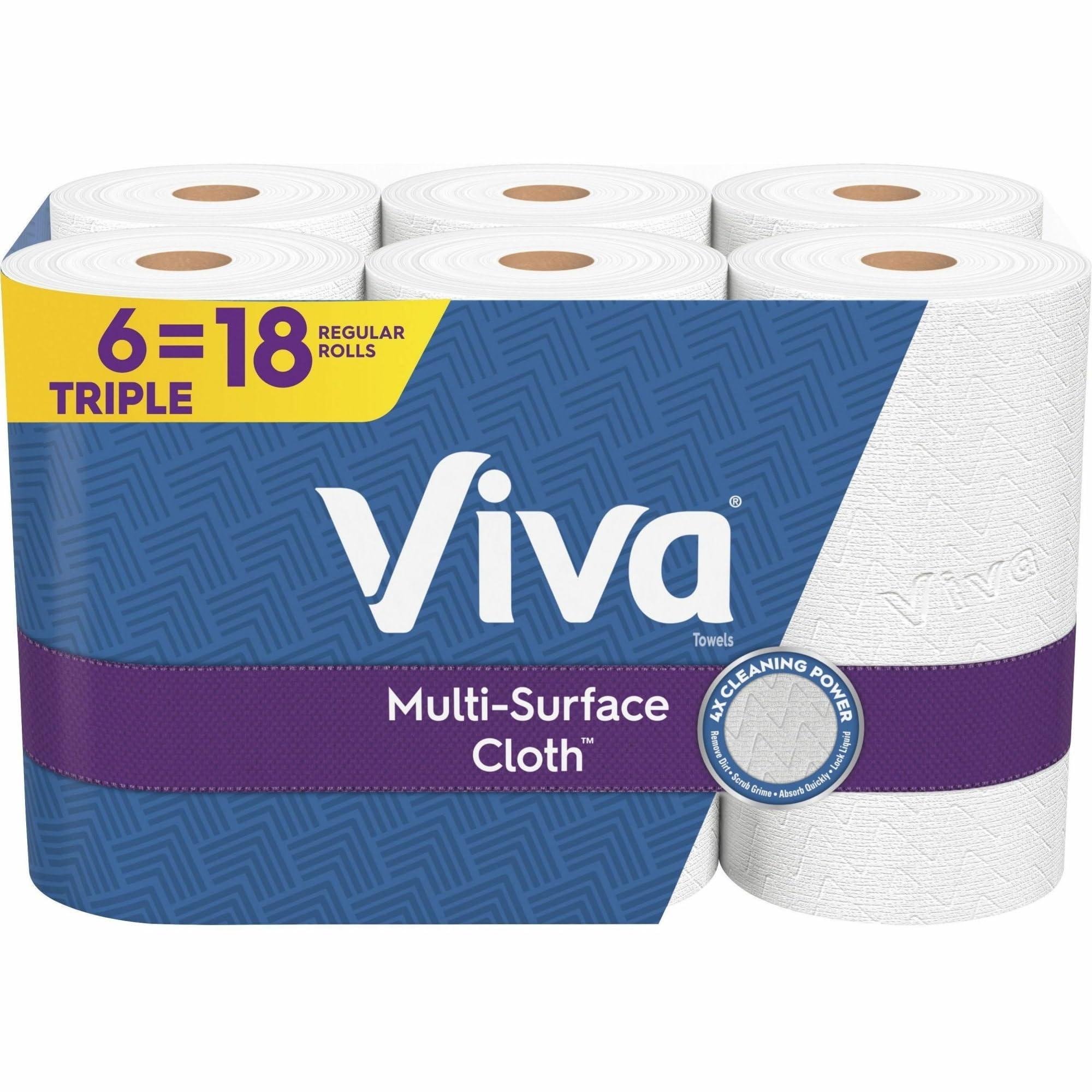 Viva Multi-Surface Cloth Paper Towels, Choose-A-Sheet - 6 Triple Rolls = 18 Regular Rolls (165 Sheets Per Roll) - Image 3